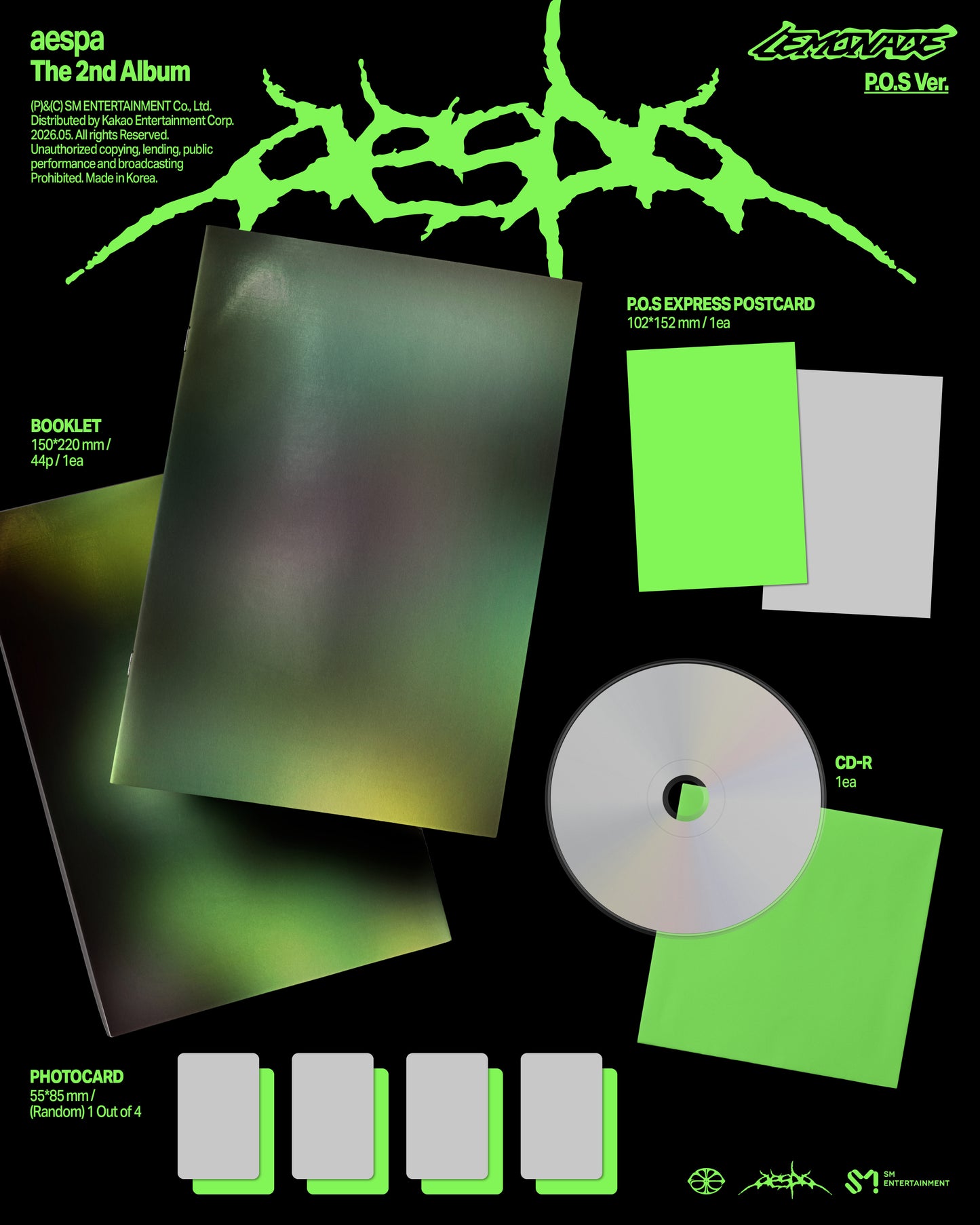 aespa – The 2nd Album [LEMONADE] (P.O.S Ver.)