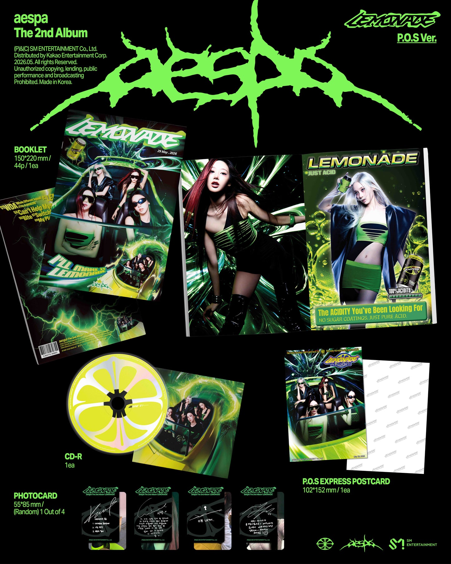aespa – The 2nd Album [LEMONADE] (P.O.S Ver.)