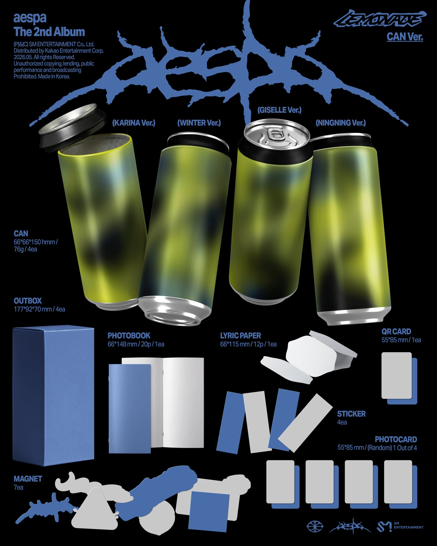 aespa – The 2nd Album [LEMONADE] (CAN Ver.) (Random)