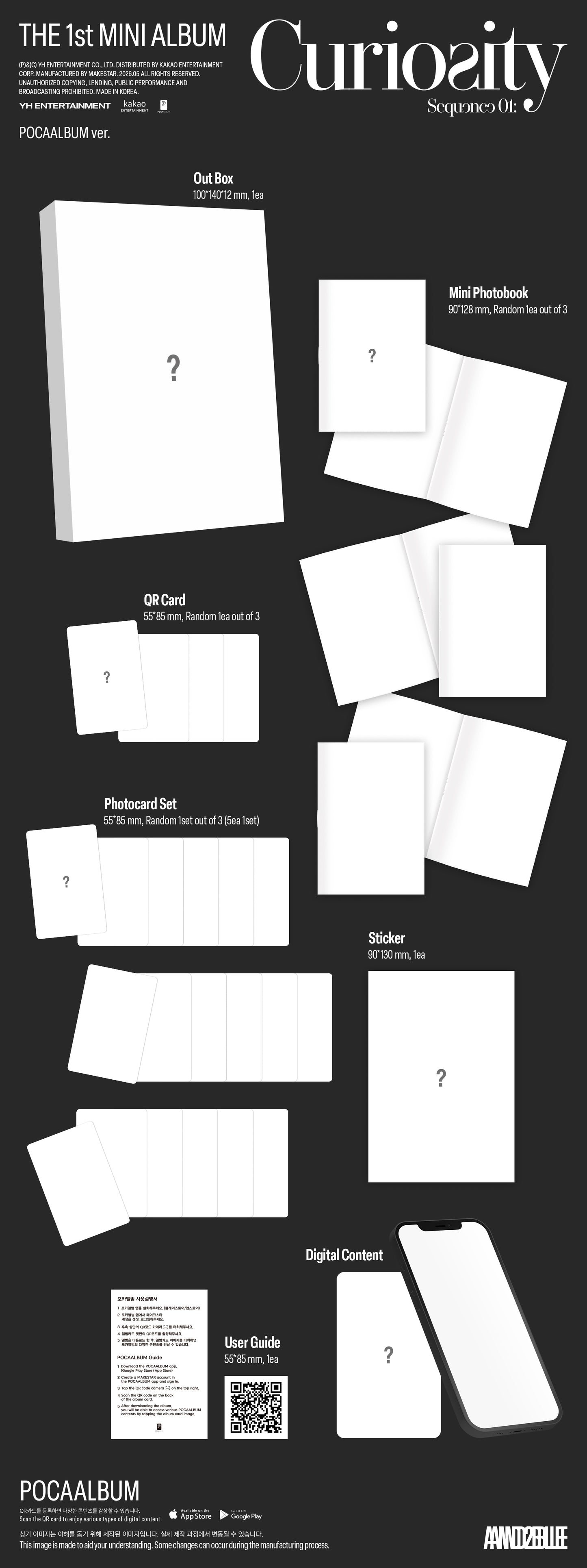 AND2BLE – 1st Mini Album [Sequence 01: Curiosity] (POCAALBUM Ver.)