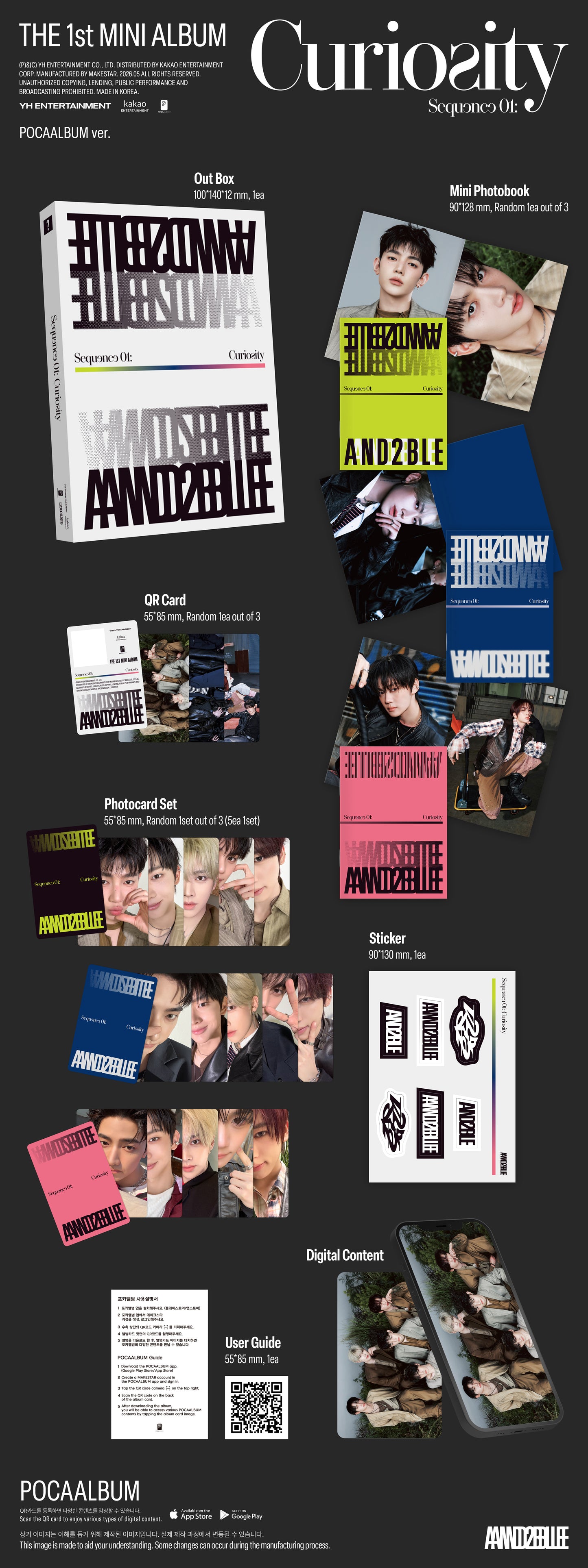 AND2BLE – 1st Mini Album [Sequence 01: Curiosity] (POCAALBUM Ver.)