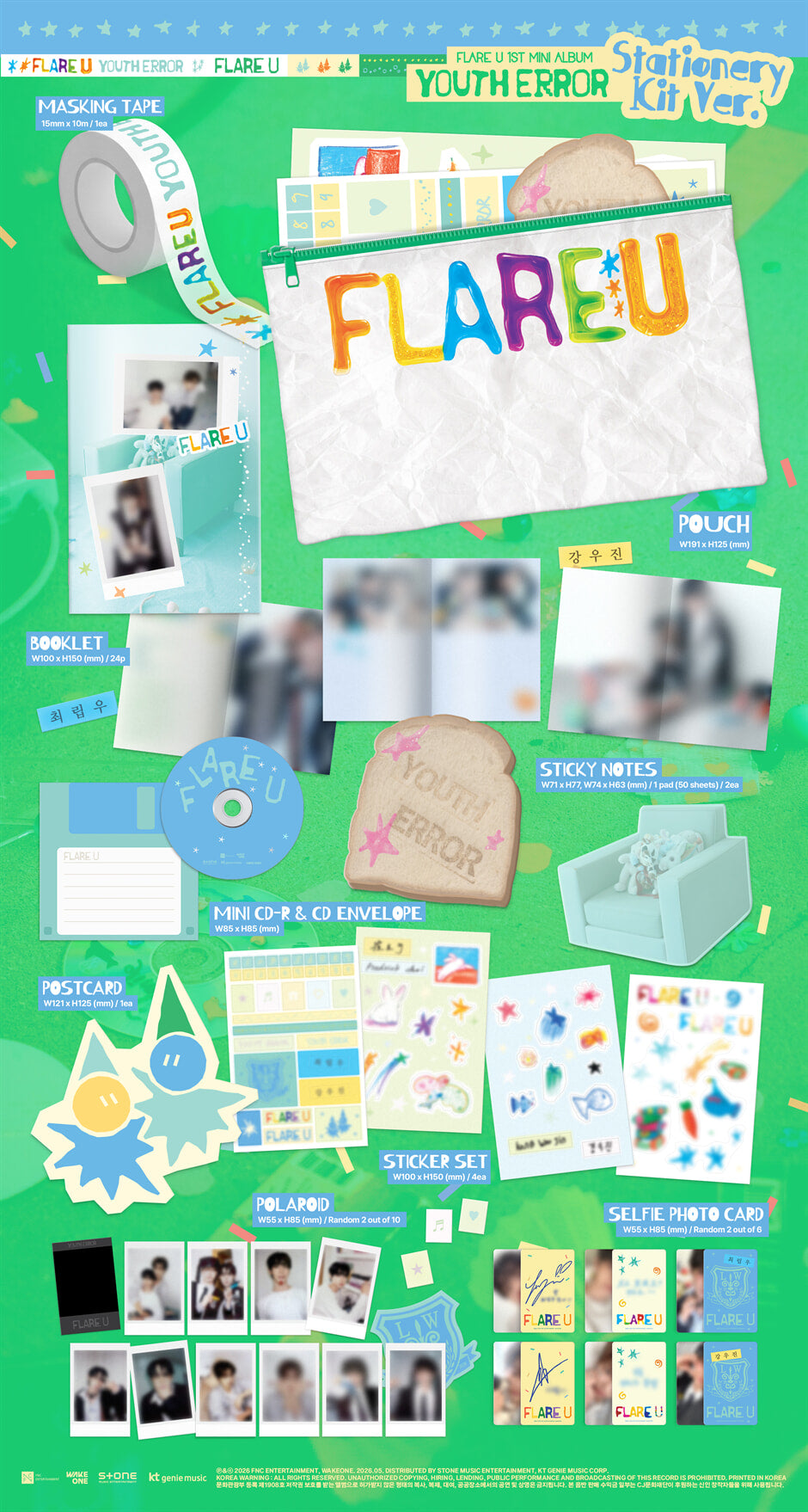 FLARE U – YOUTH ERROR (Stationery Kit Ver.)