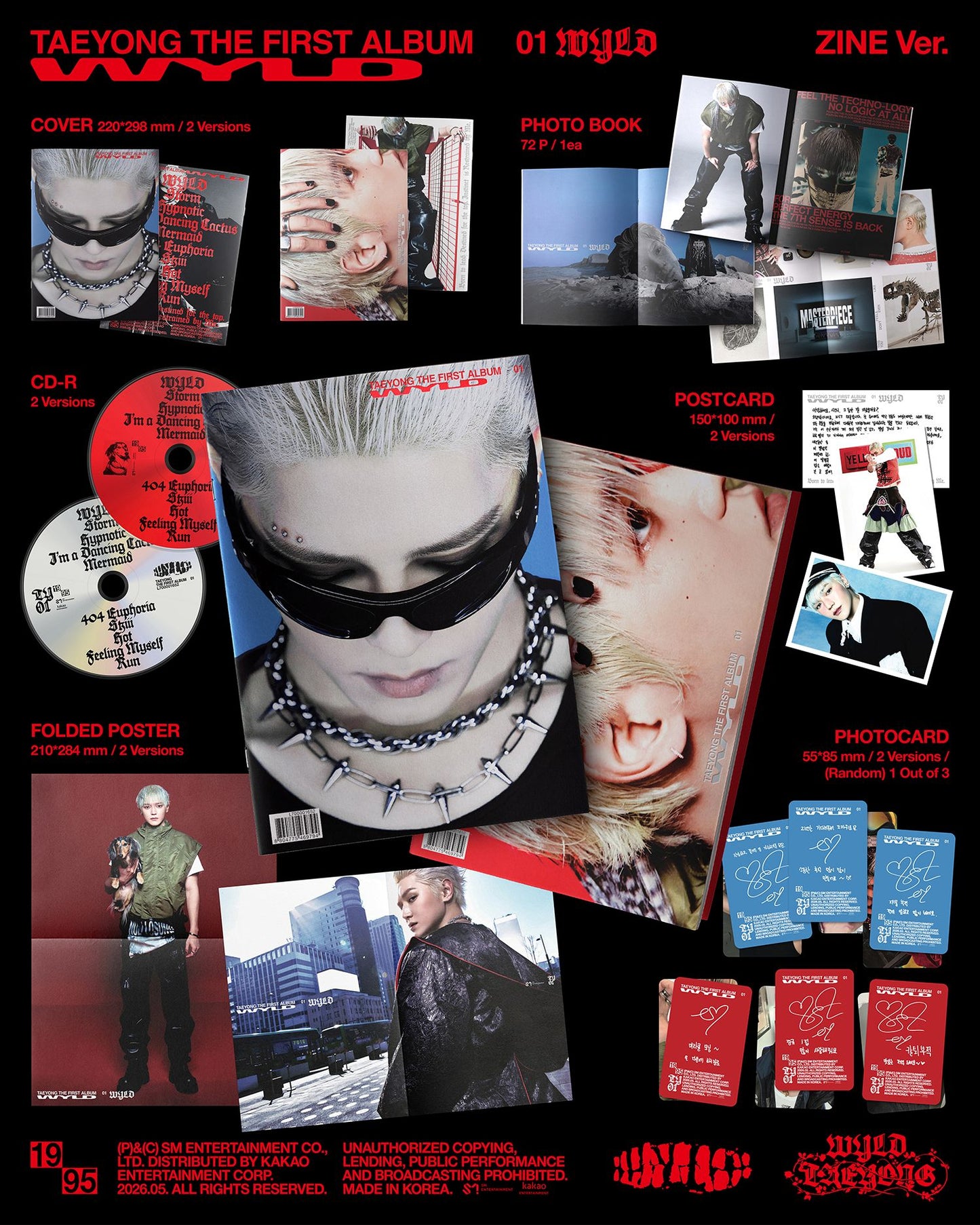 TAEYONG – The 1st Album [WYLD] (Zine Ver.) (Random)