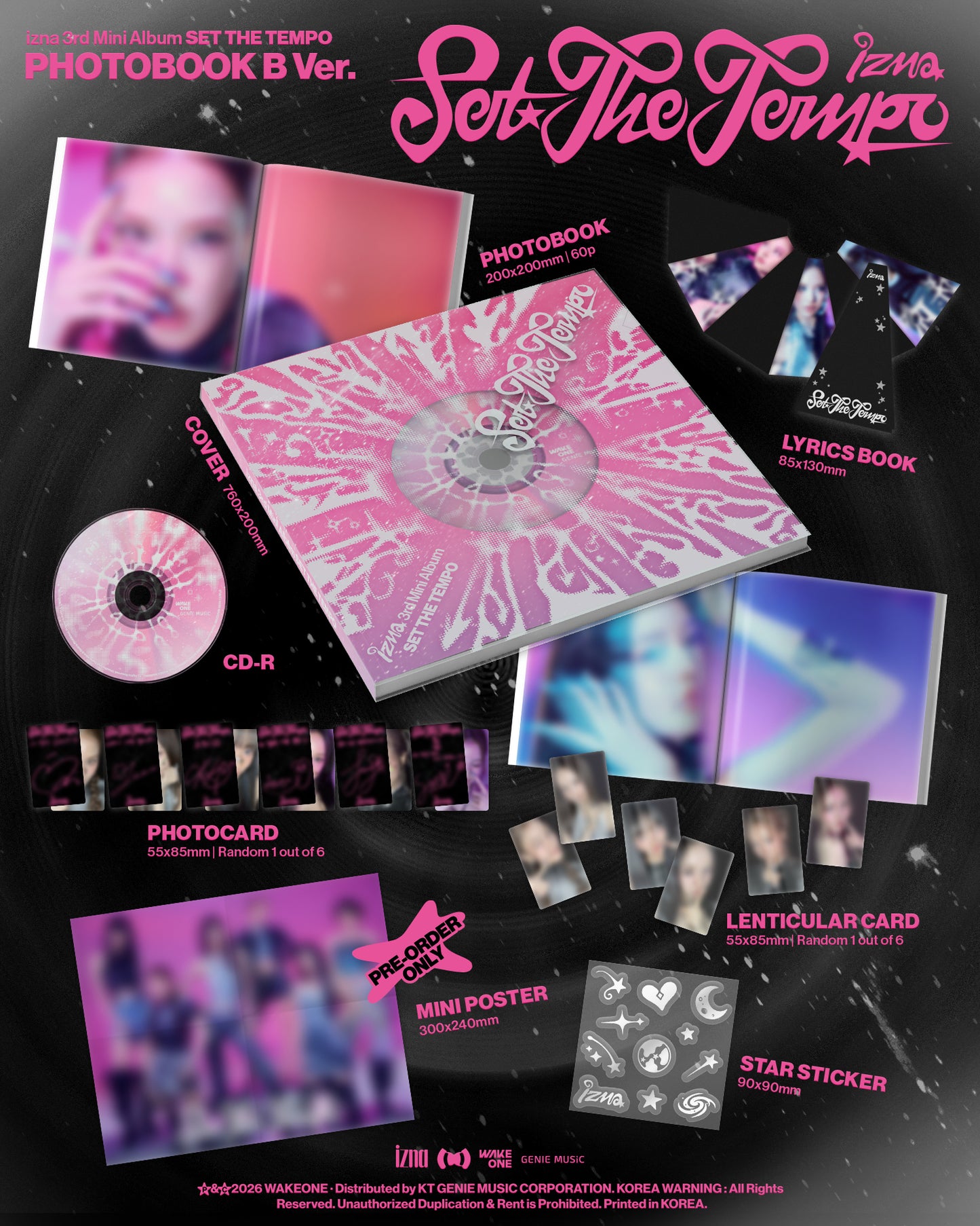 izna – [SET THE TEMPO] (PHOTOBOOK Ver.) (Random)