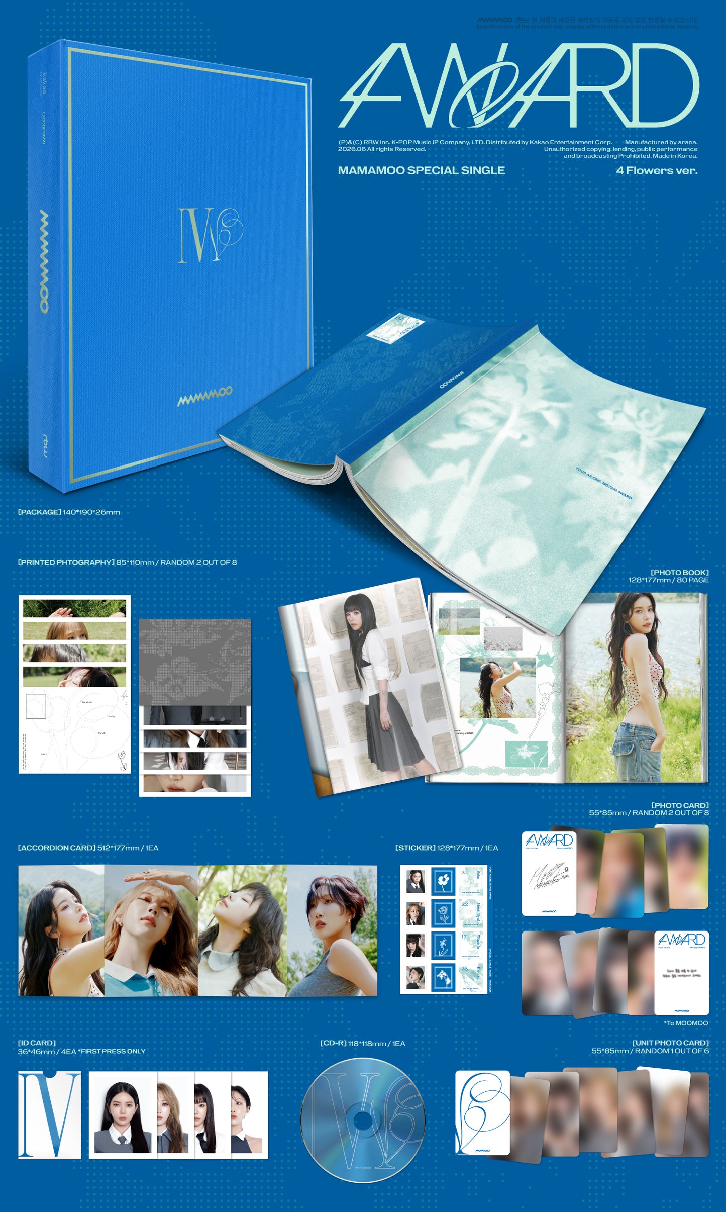 MAMAMOO – Special Single [4WARD] (4 Flowers Ver.)