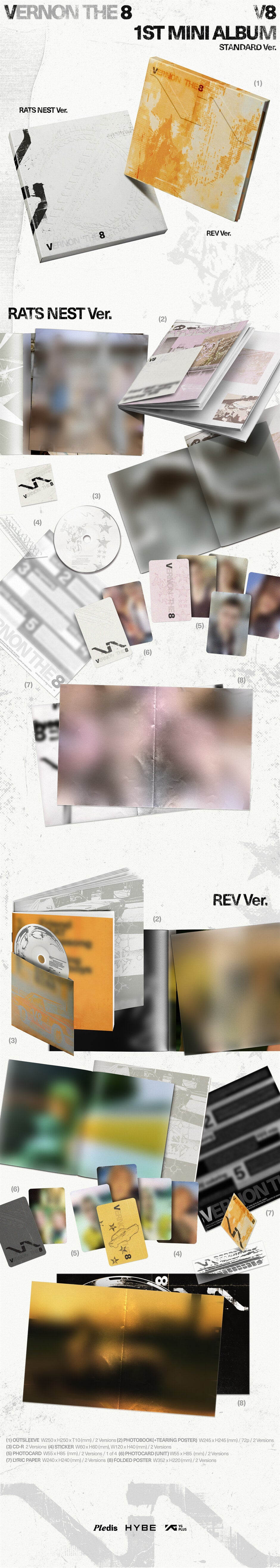 V8 – 1st Mini Album ‘V8’ (Random)