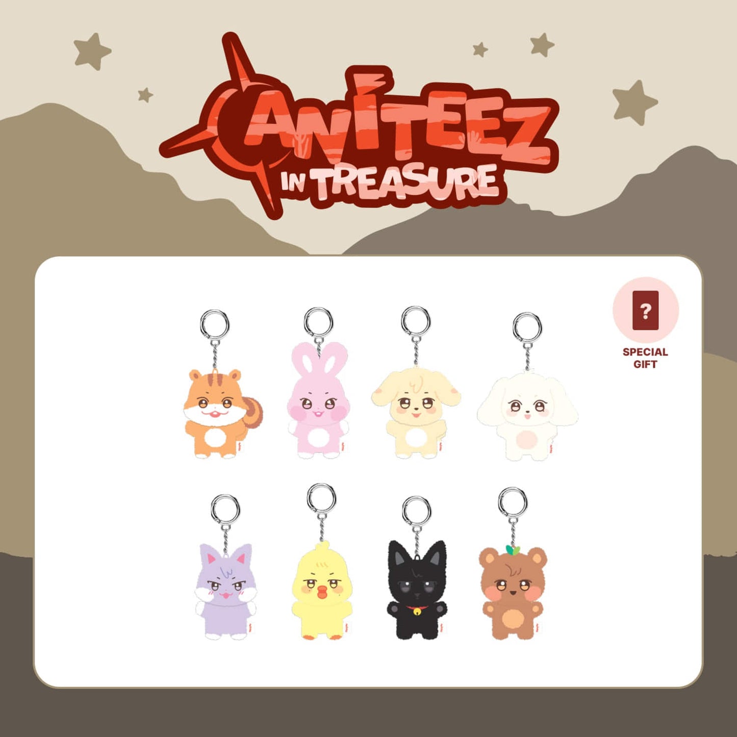 ATEEZ - [ANITEEZ IN TREASURE] MD MINI PLUSH