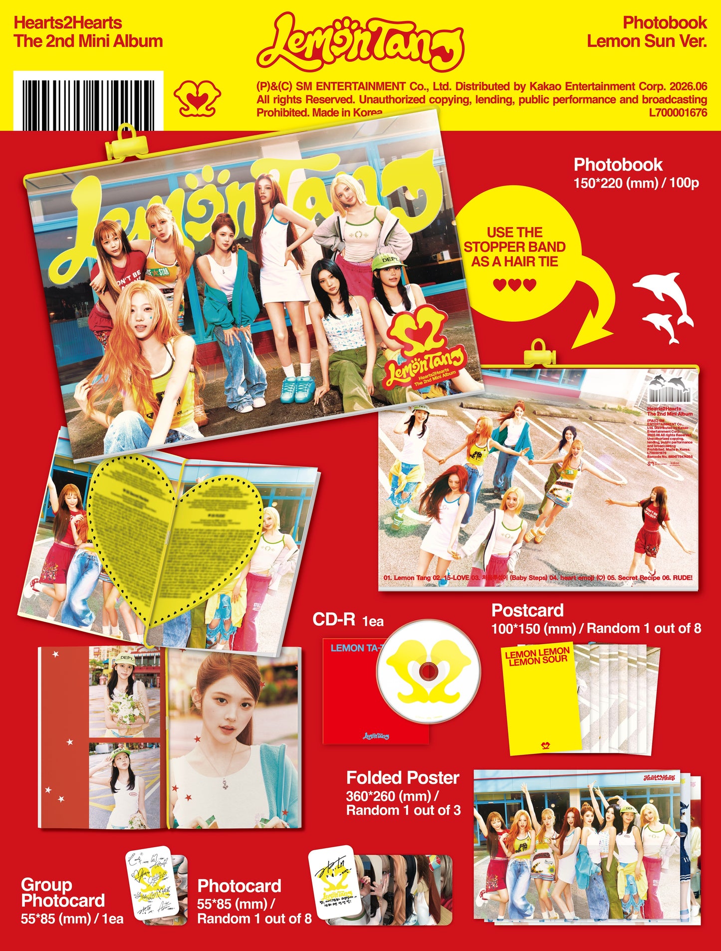 Hearts2Hearts – The 2nd Mini Album [Lemon Tang] (Photobook Ver.) (Random)