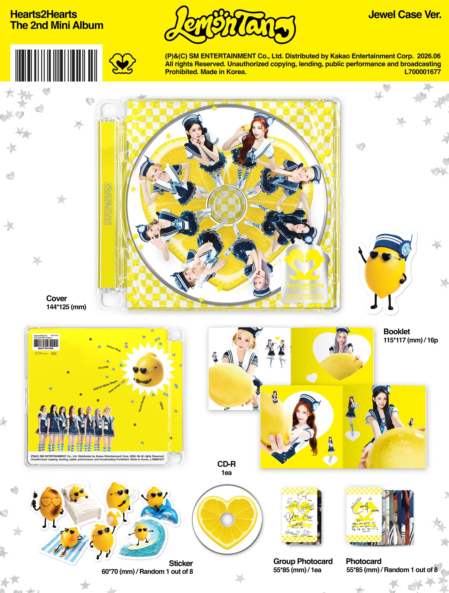 Hearts2Hearts – The 2nd Mini Album [Lemon Tang] (Jewel Case Ver.)