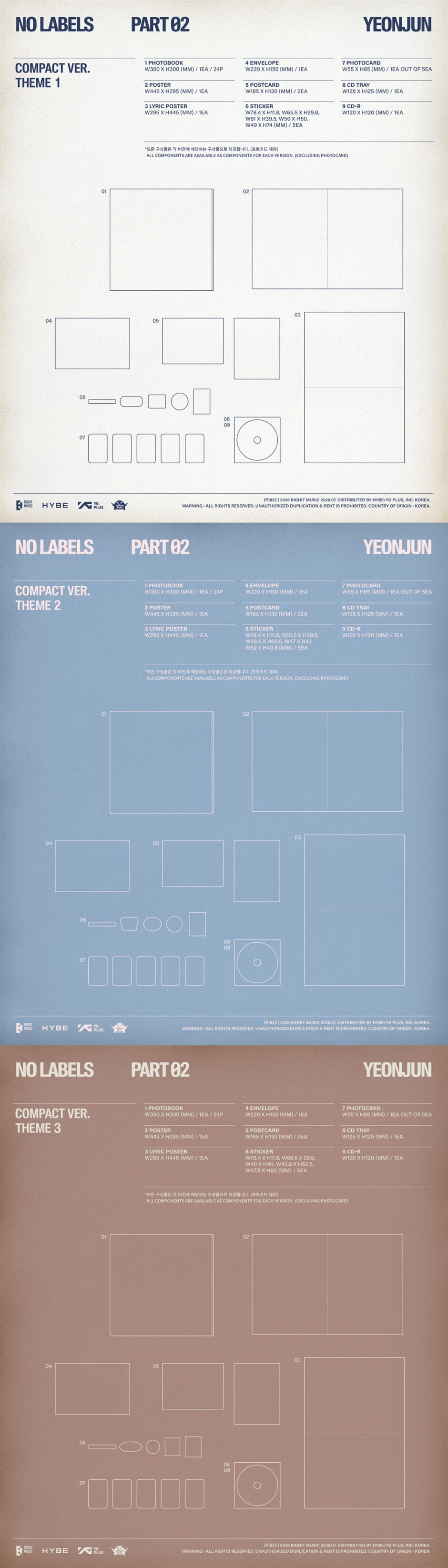 YEONJUN – ‘NO LABELS: PART 02’ (Compact Ver.) (Random)