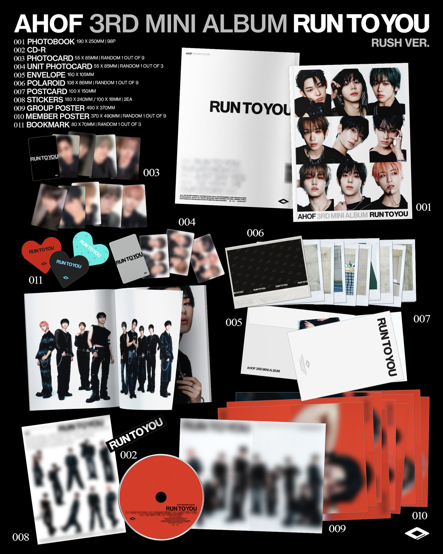 AHOF – The 3rd Mini Album [RUN TO YOU] (PHOTOBOOK Ver.) (Random)