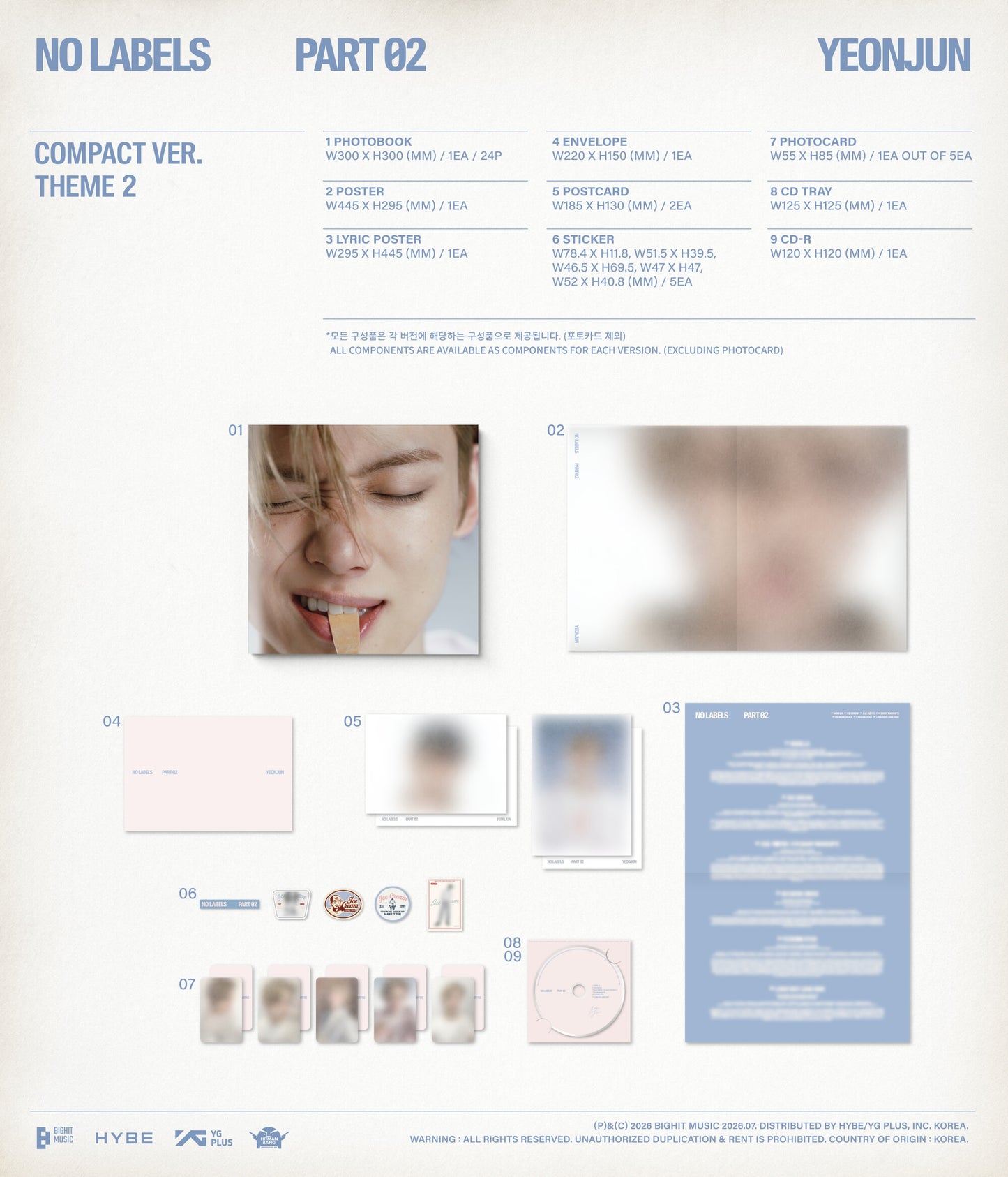 YEONJUN – ‘NO LABELS: PART 02’ (Compact Ver.) (Random)