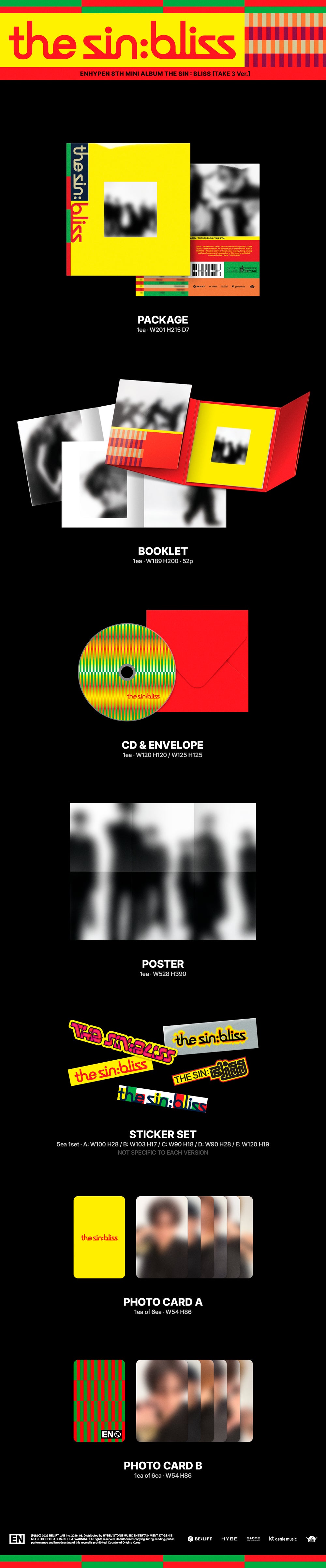 ENHYPEN – THE SIN : BLISS (Random) + Weverse Gift
