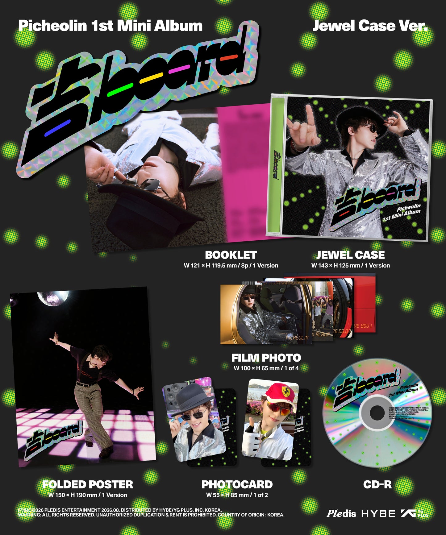 Picheolin – 1st Mini Album ‘吉BOARD’ (Jewel Case Ver.)