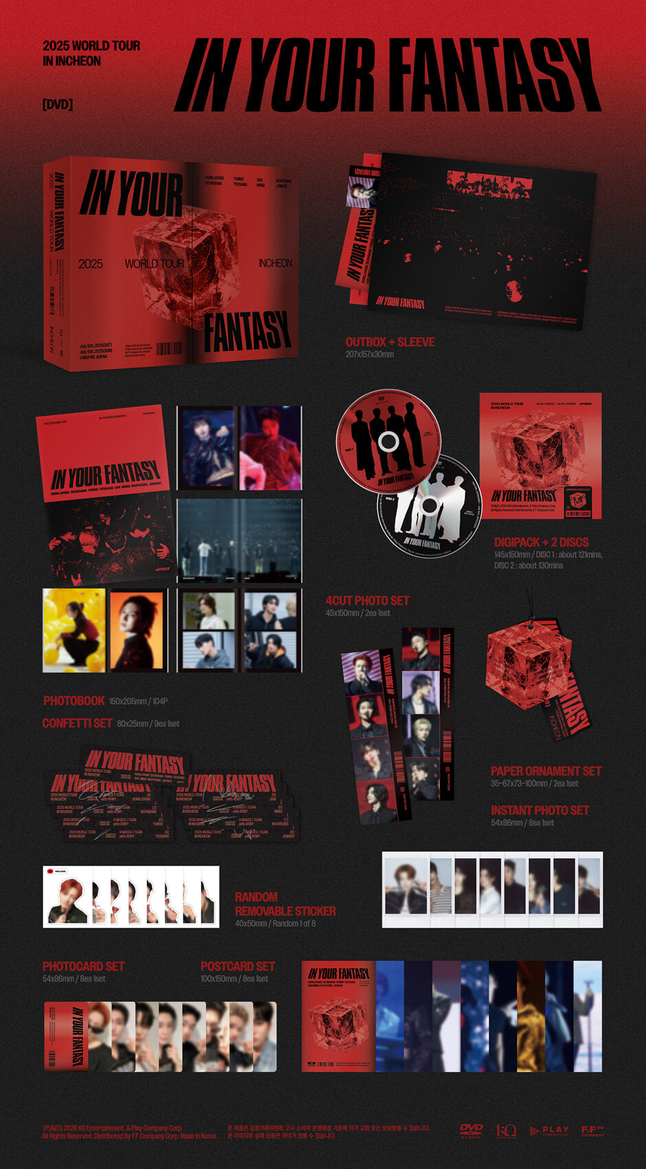 ATEEZ – 2025 WORLD TOUR [IN YOUR FANTASY] INCHEON DVD
