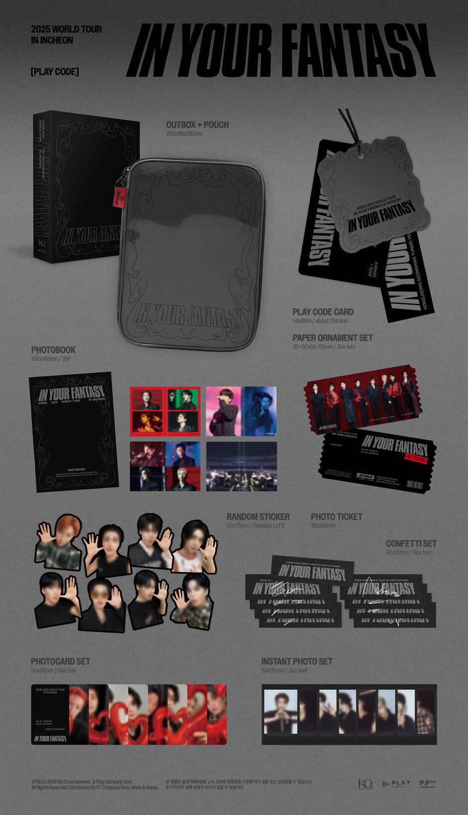 ATEEZ – 2025 WORLD TOUR [IN YOUR FANTASY] INCHEON PLAYCODE