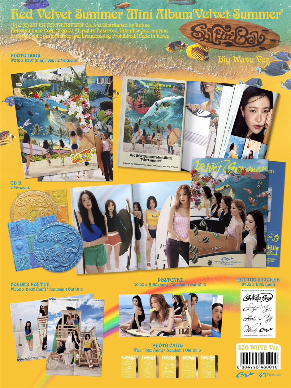 Red Velvet – Summer Mini Album [Velvet Summer] (Big Wave Ver.) (Random)