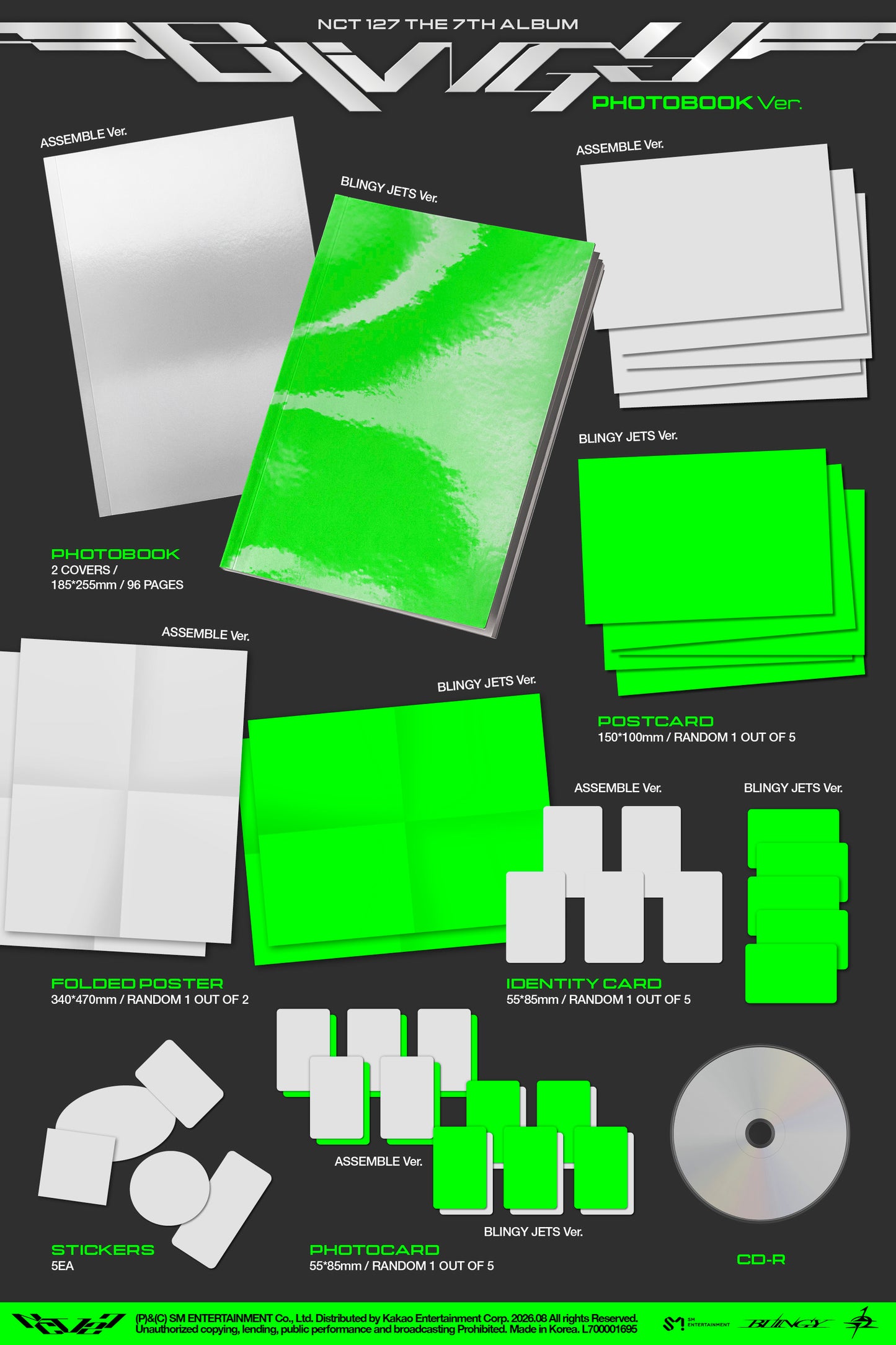 NCT 127 – The 7th Album [BLINGY] (Photobook Ver.) (Random)