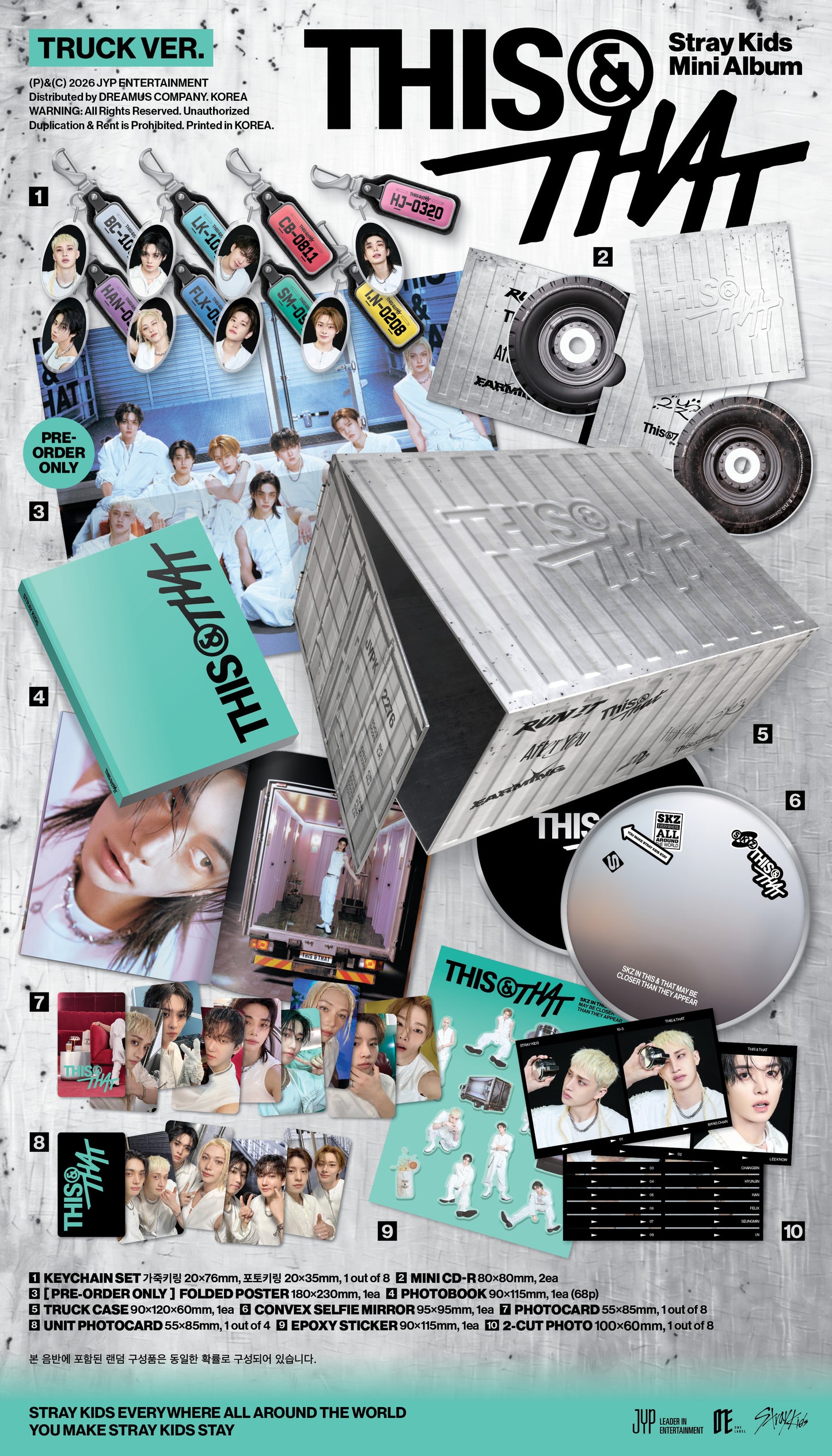 Stray Kids THIS & THAT (TRUCK VER.) (LIMITED) + KKANG Gift
