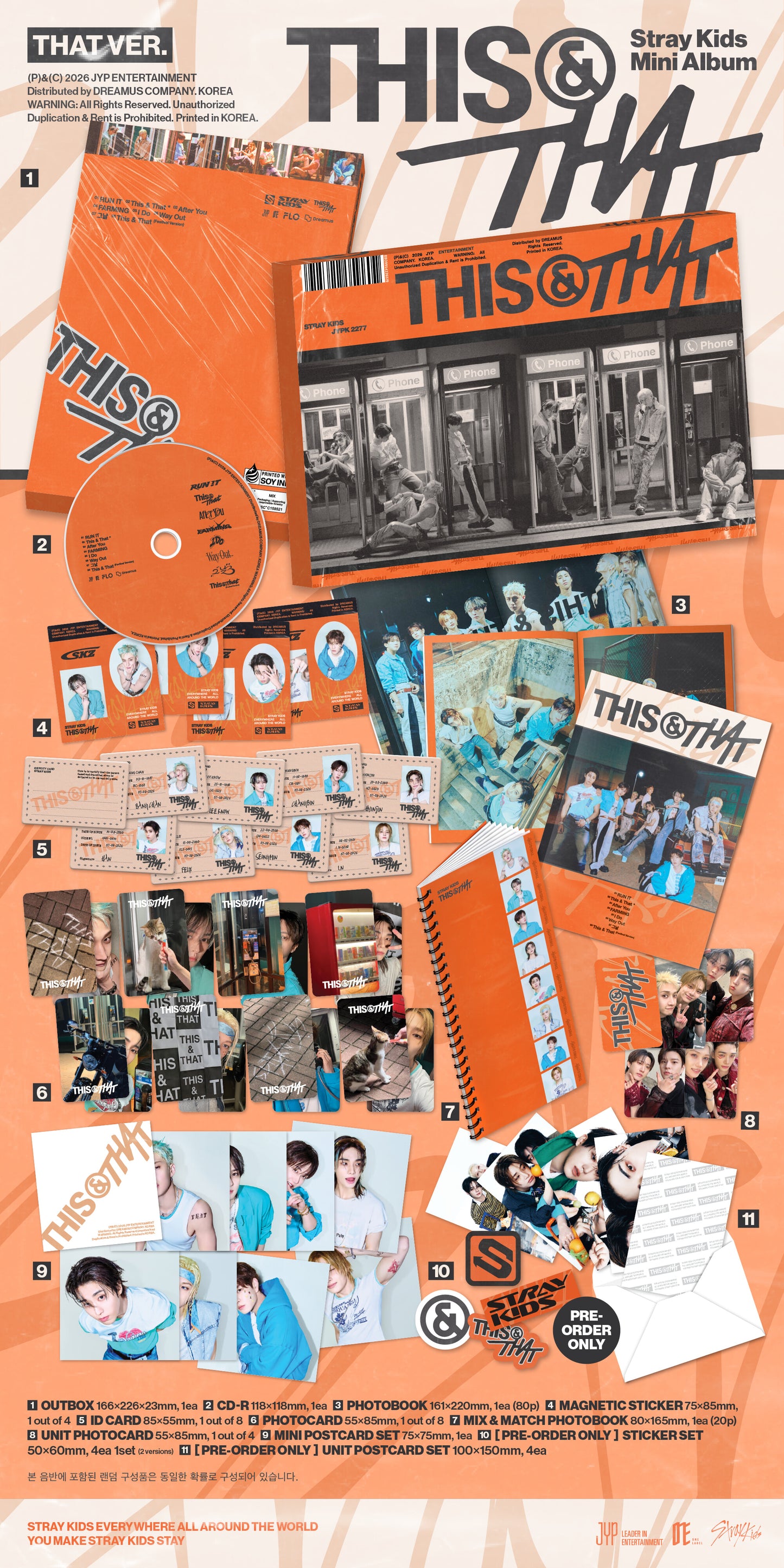 Stray Kids THIS & THAT (THIS/THAT VER.) (Random) + KKANG Gift