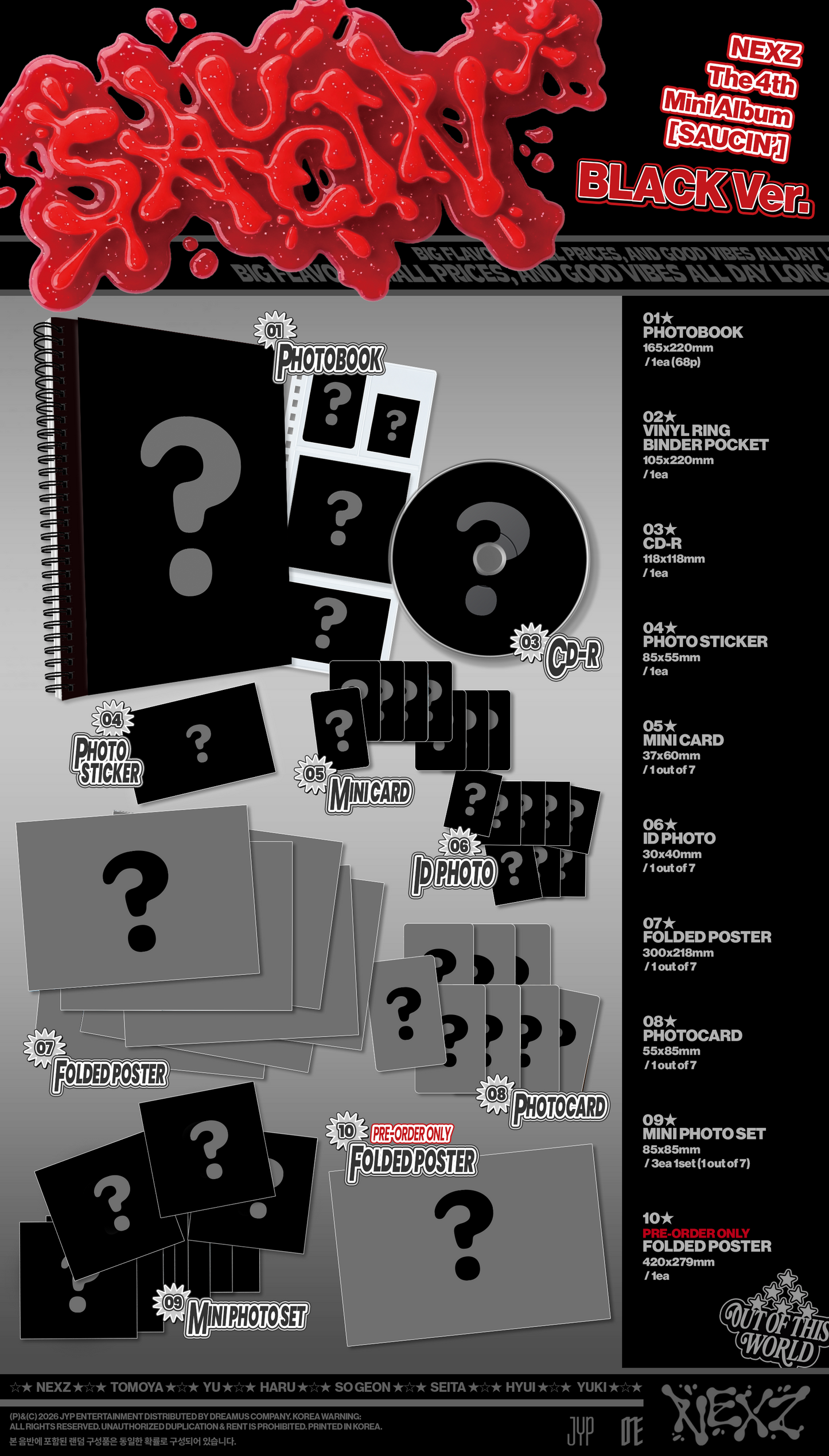 NEXZ – The 4th Mini Album [SAUCIN’] (Random)