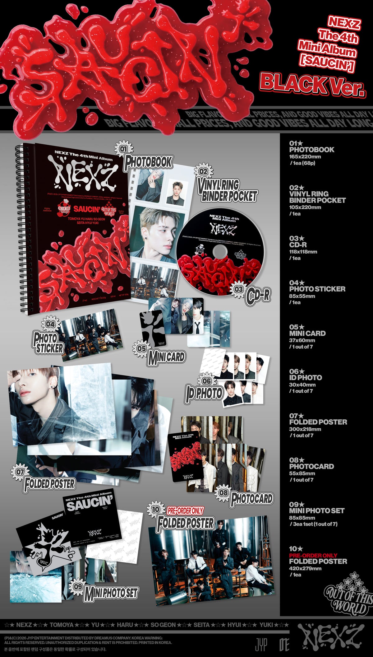 NEXZ – The 4th Mini Album [SAUCIN’] (Random)