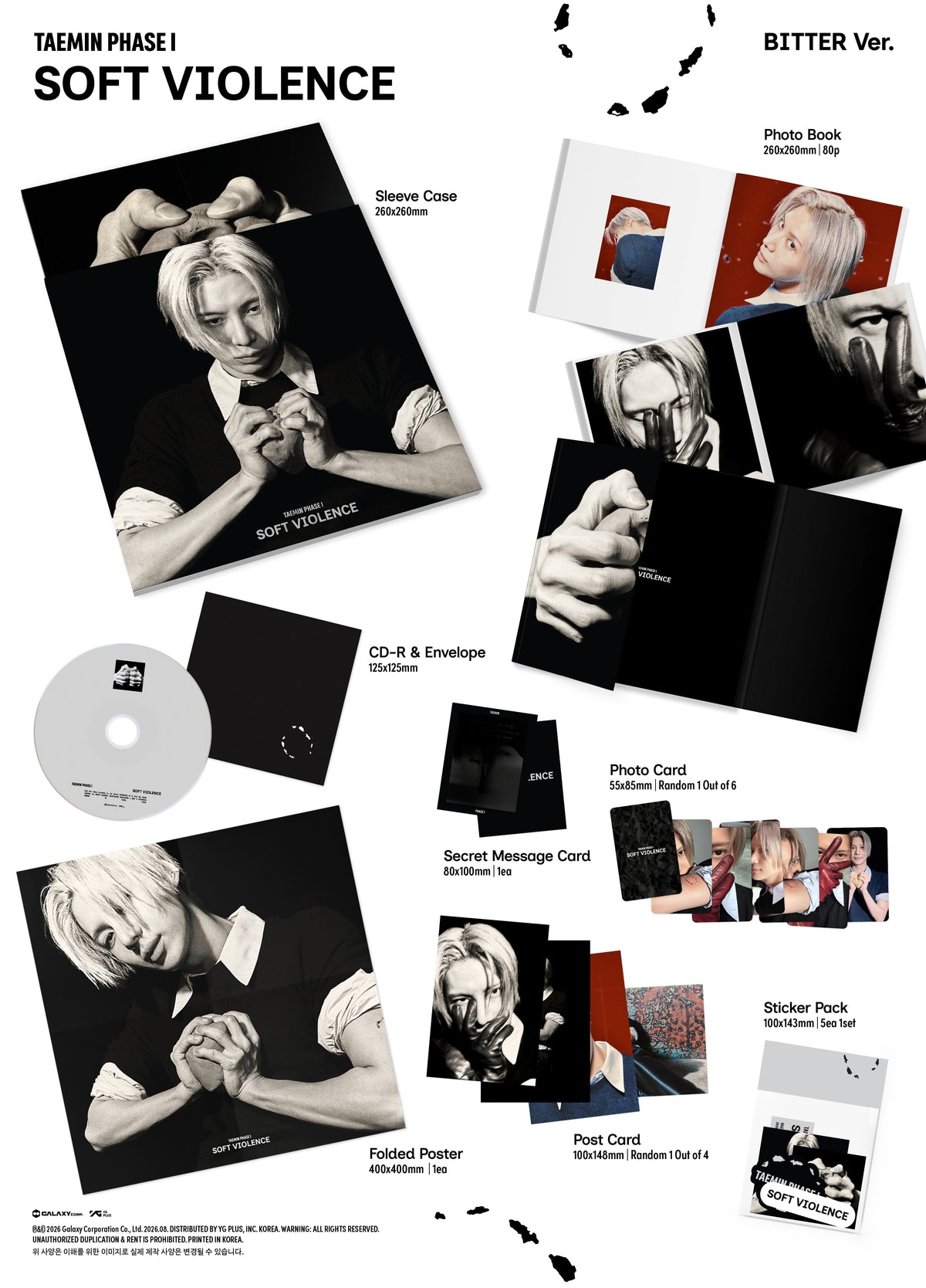 TAEMIN – PHASE I : Soft Violence (PHOTO BOOK Ver.) (Random)