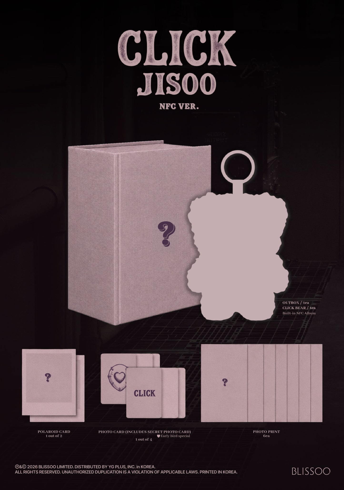JISOO – Single Album [CLICK] (NFC VER.)