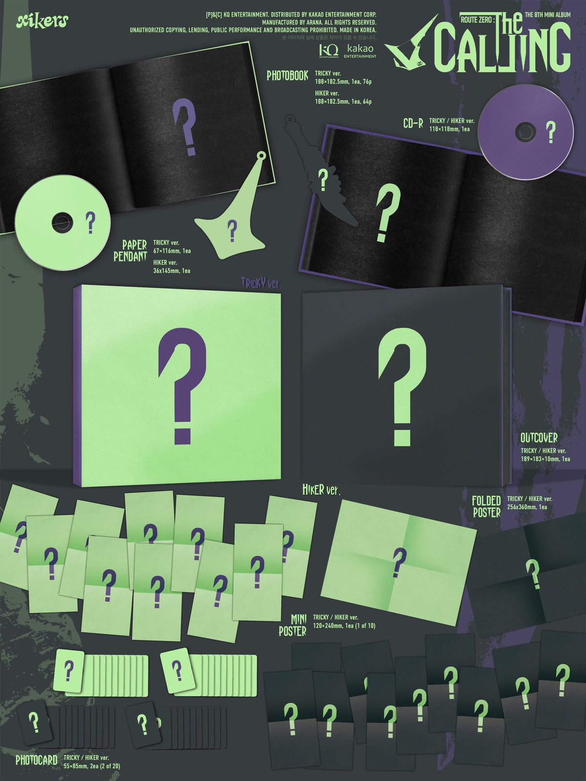 xikers – 8TH MINI ALBUM [ROUTE ZERO : The CALLING] (Random)