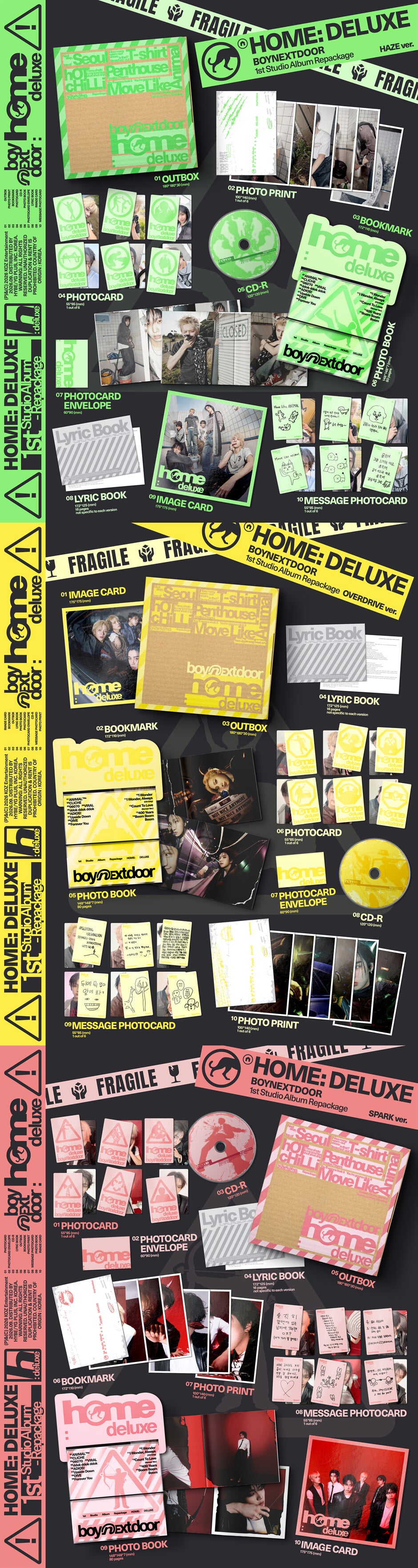 BOYNEXTDOOR – 1st Studio Album Repackage [HOME: DELUXE] (Random) + Weverse Gift