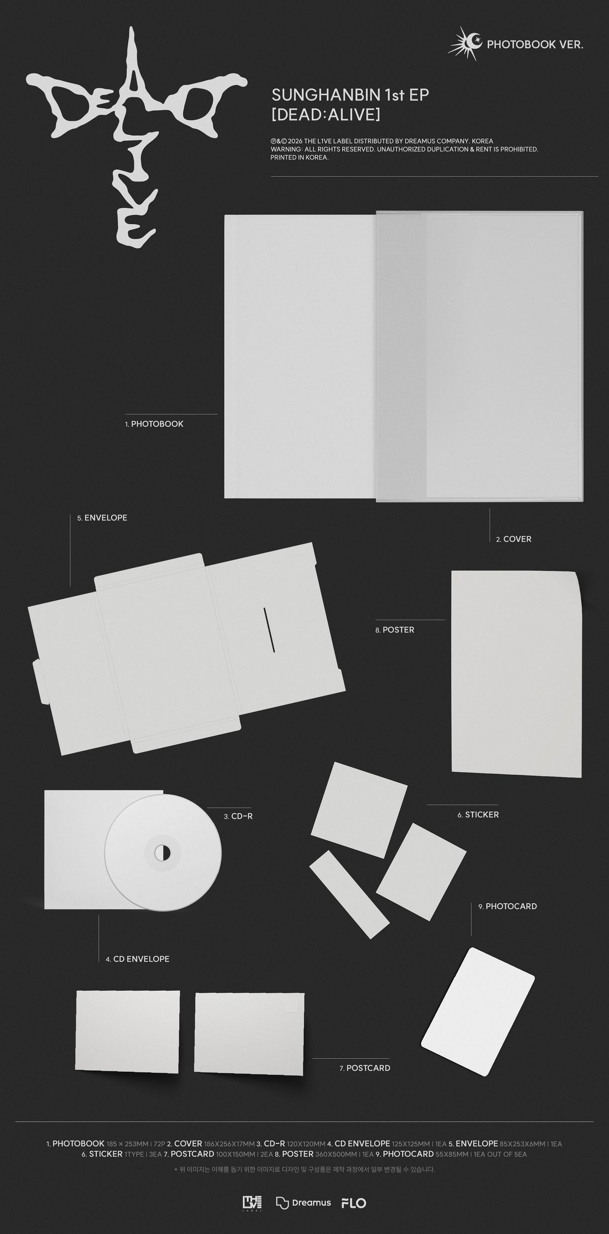 SUNGHANBIN – 1st EP [DEAD:ALIVE] (PHOTOBOOK VER.)