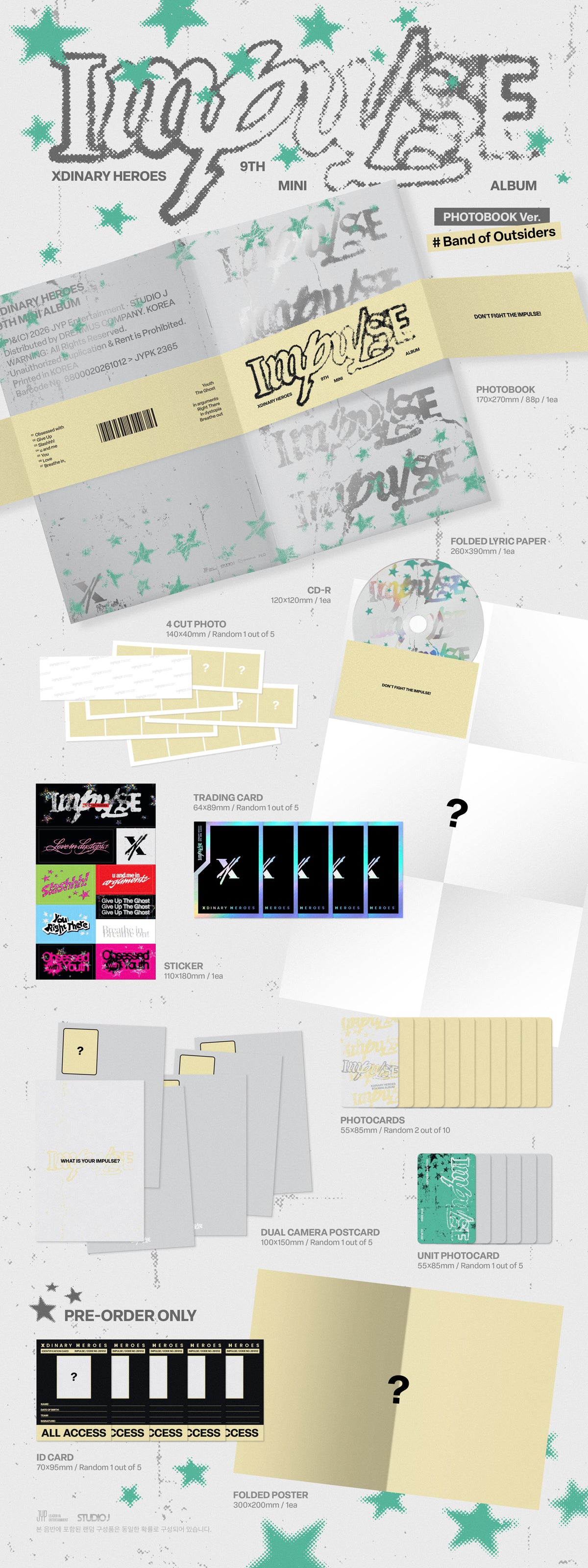Xdinary Heroes – 9th Mini Album [IMPULSE] (PHOTOBOOK Ver.) (Random)