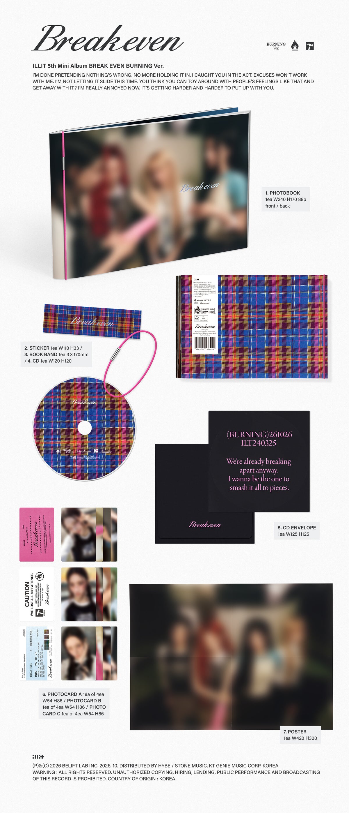ILLIT – 5th Mini Album ‘BREAK EVEN’ (Random) + KKANG Gift