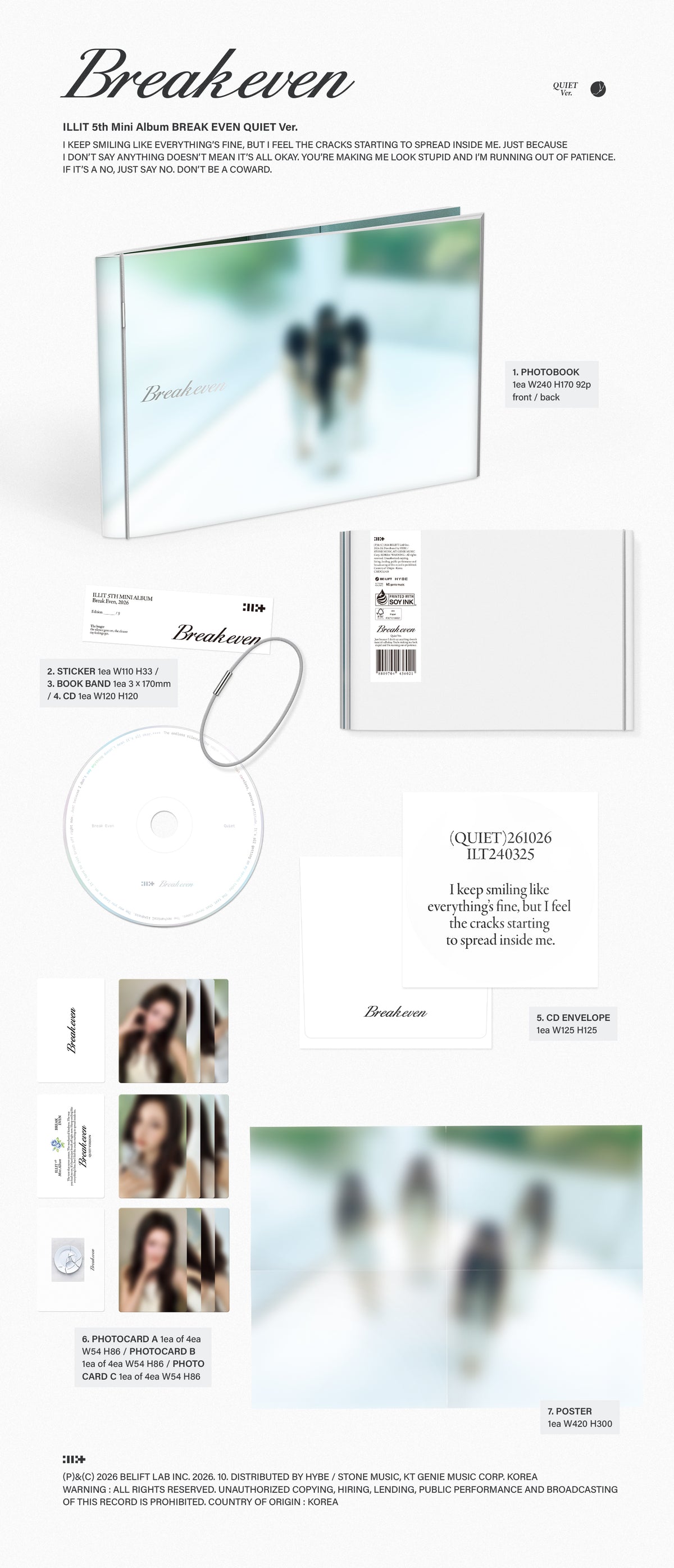 ILLIT – 5th Mini Album ‘BREAK EVEN’ (Random) + KKANG Gift
