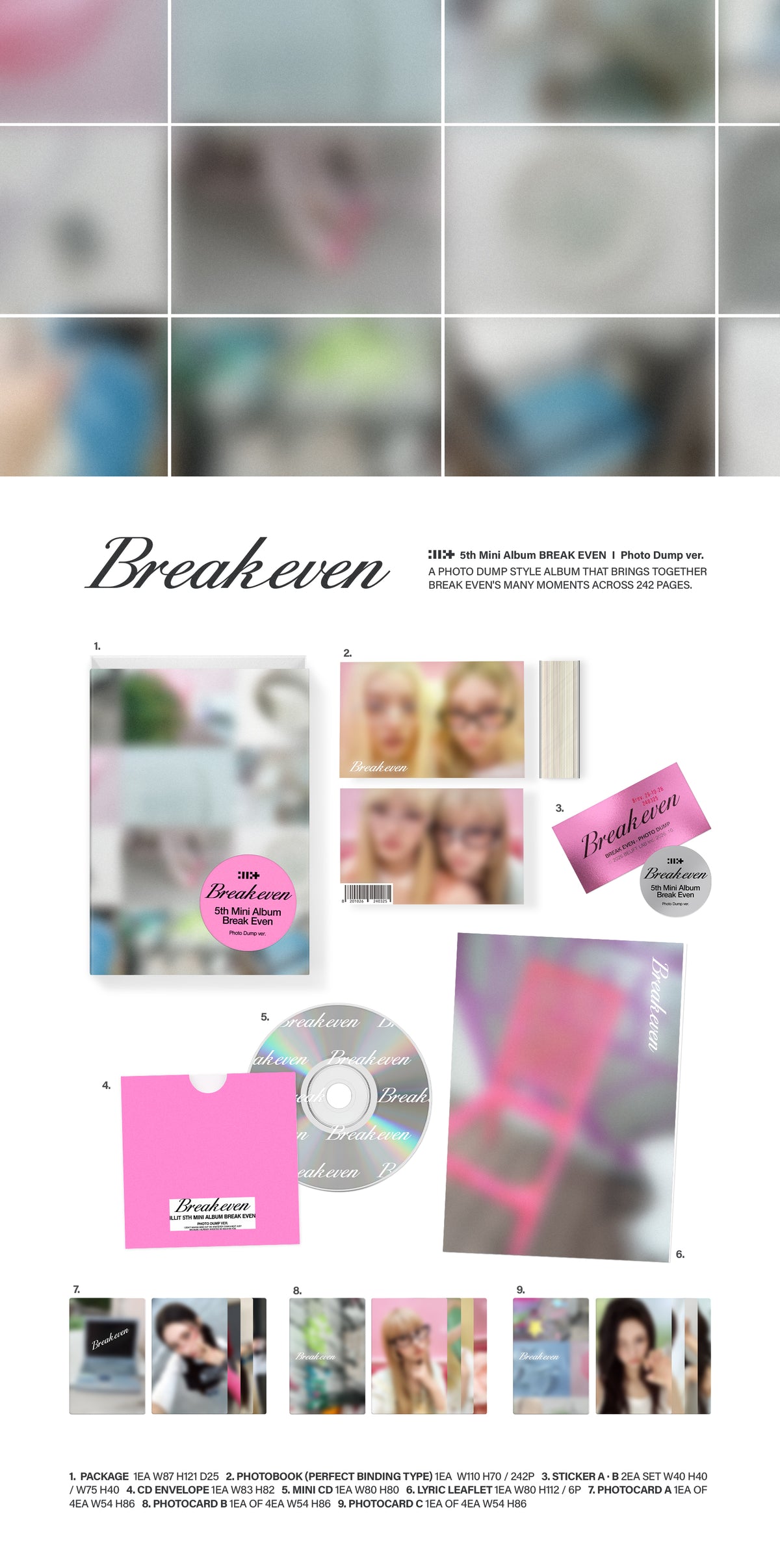 ILLIT – 5th Mini Album ‘BREAK EVEN’ (Photo Dump Ver.)