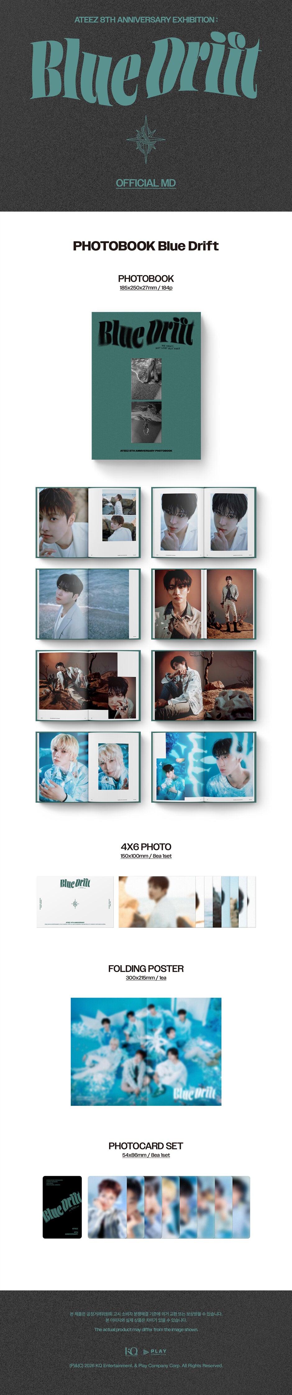 ATEEZ – 8th Anniversary PHOTOBOOK Blue Drift