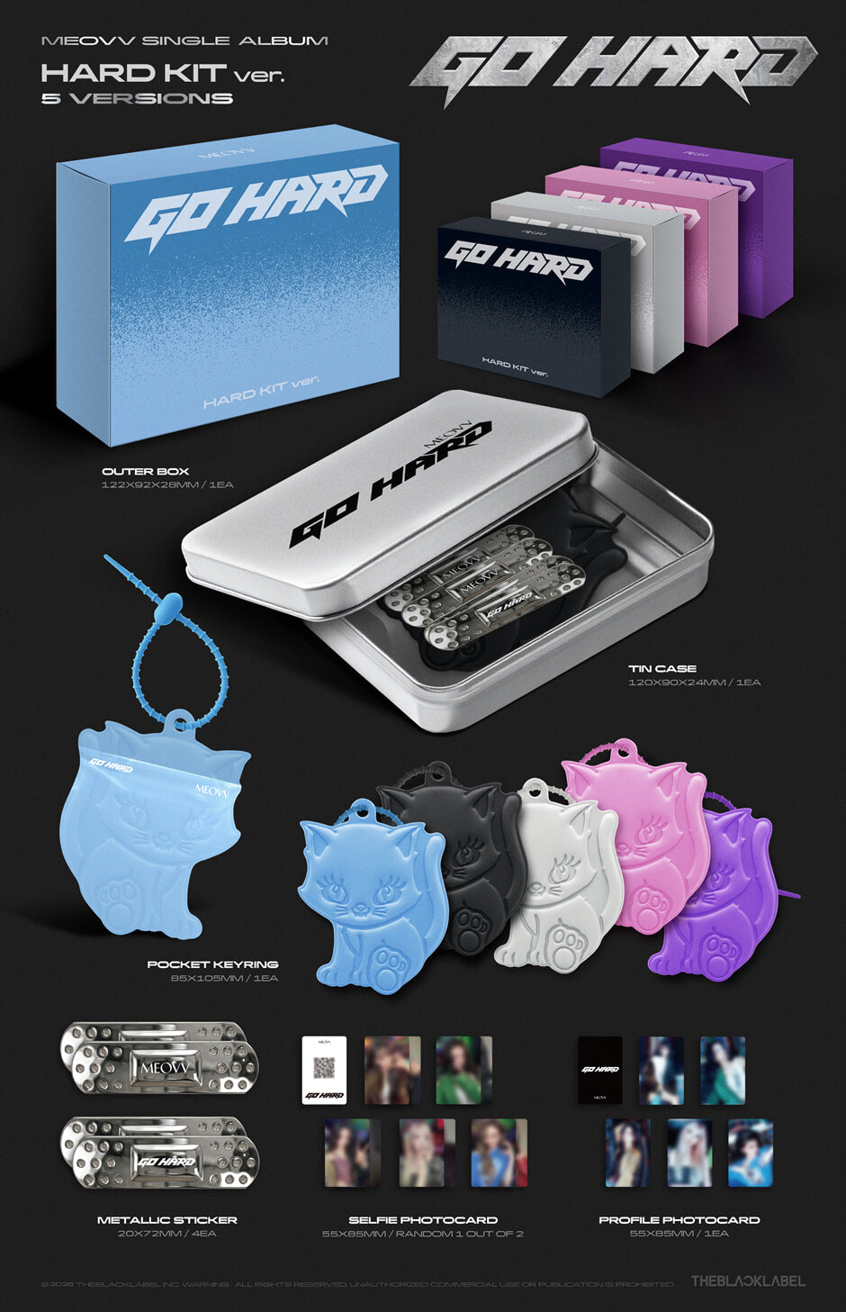MEOVV – Single Album [GO HARD] (HARD KIT Ver.) (Random)