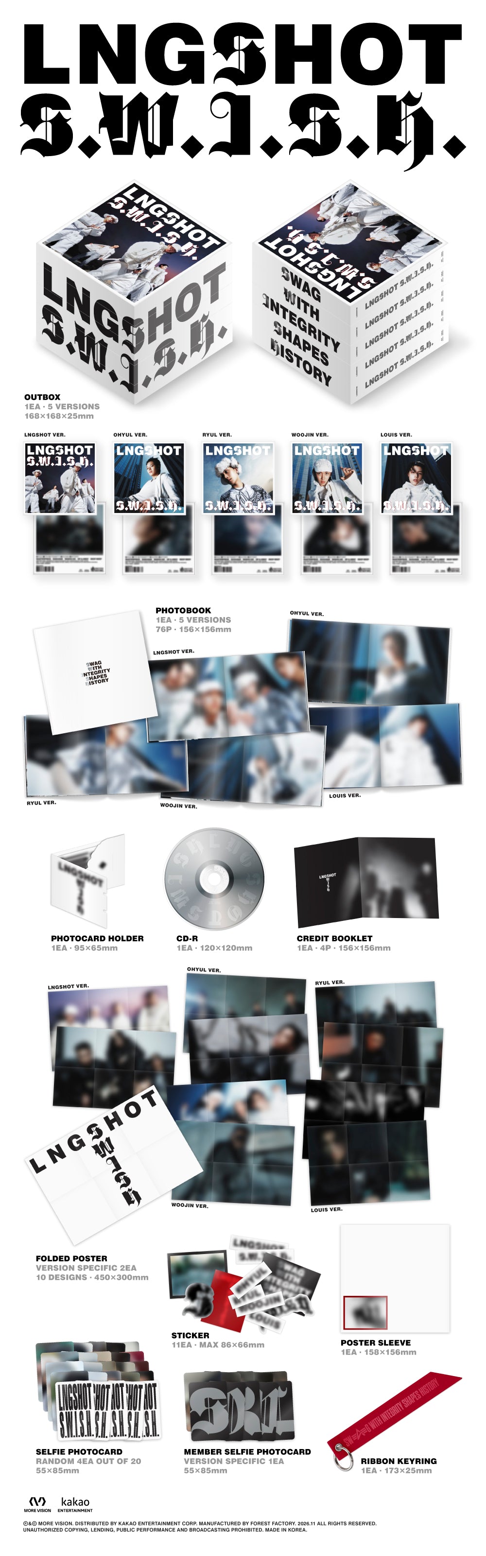 LNGSHOT – EP [S.W.I.S.H.] (Standard Ver.) (Random)