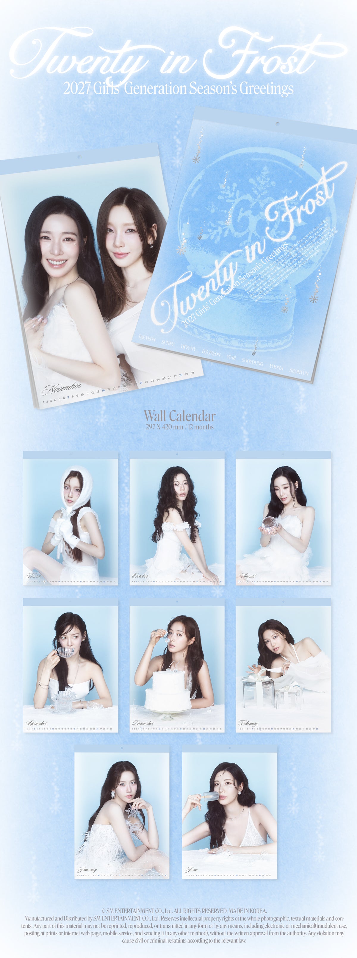 Girls’ Generation – 2027 Season’s Greetings (Wall Calendar)