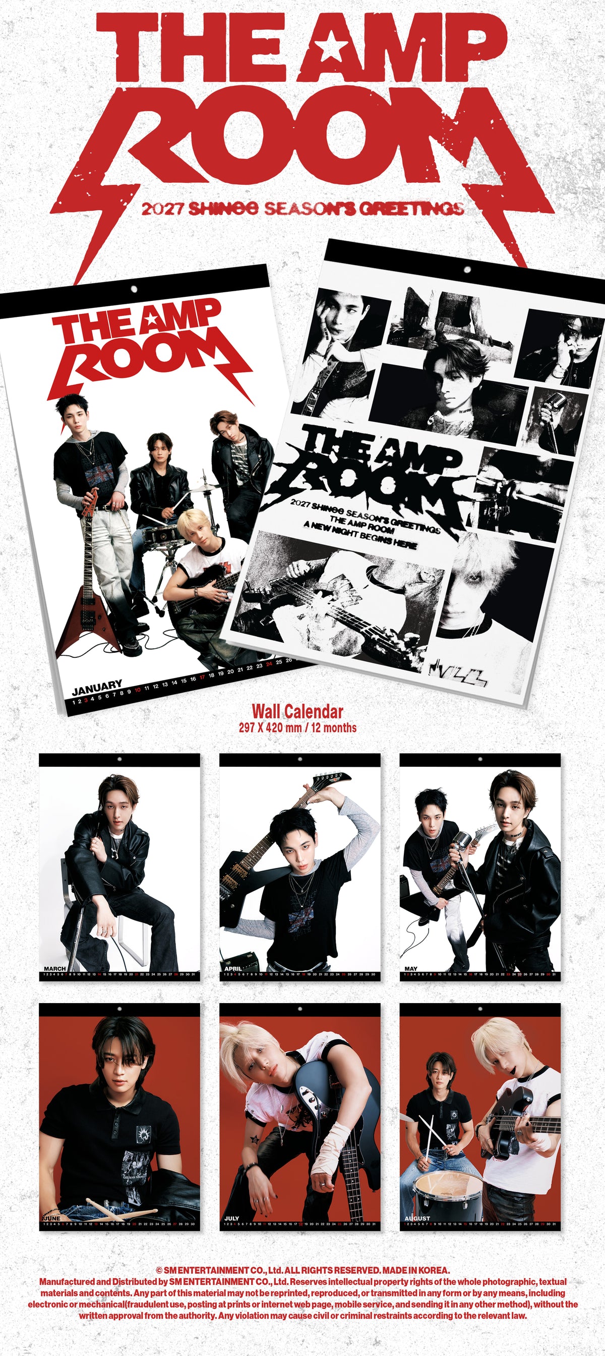 SHINee – 2027 Season’s Greetings (Wall Calendar)