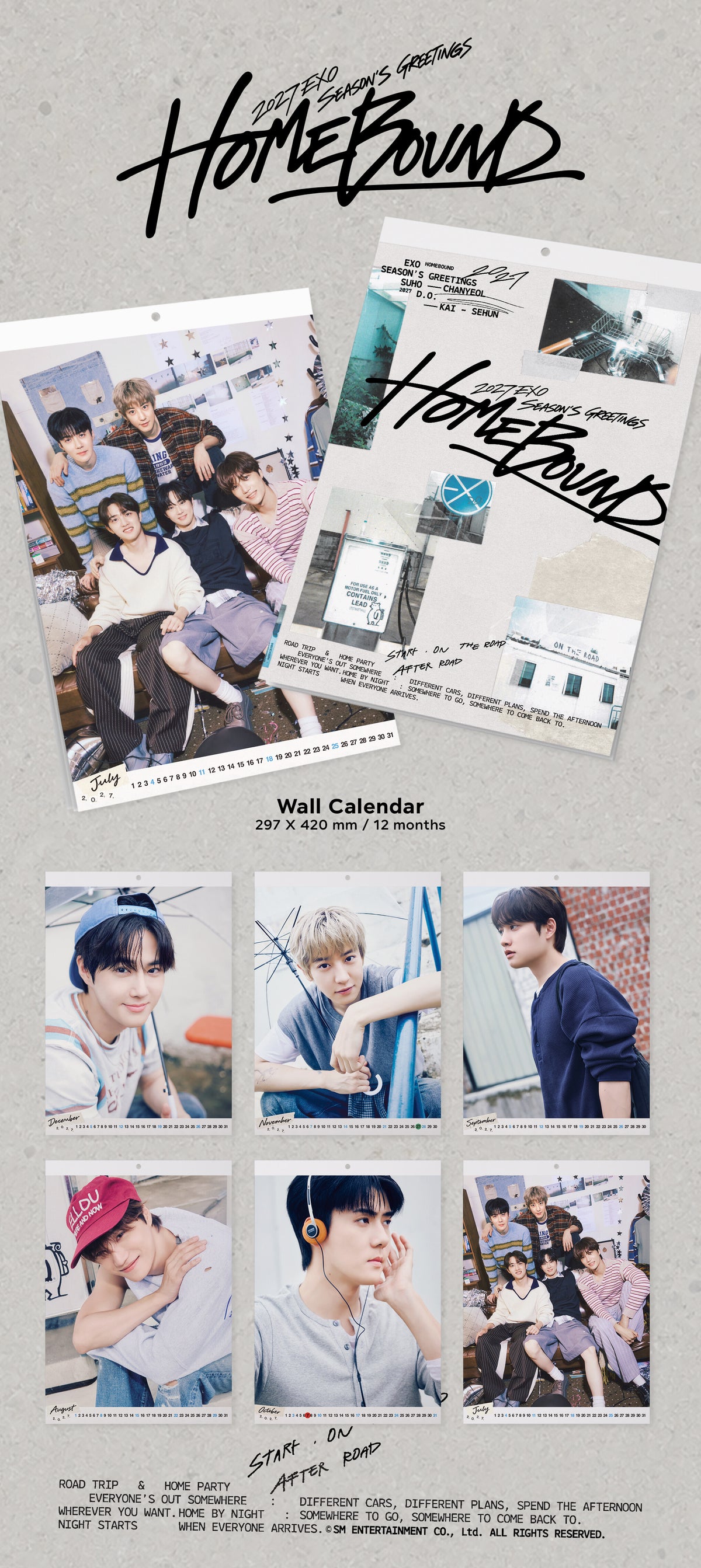 EXO – 2027 Season’s Greetings (Wall Calendar)