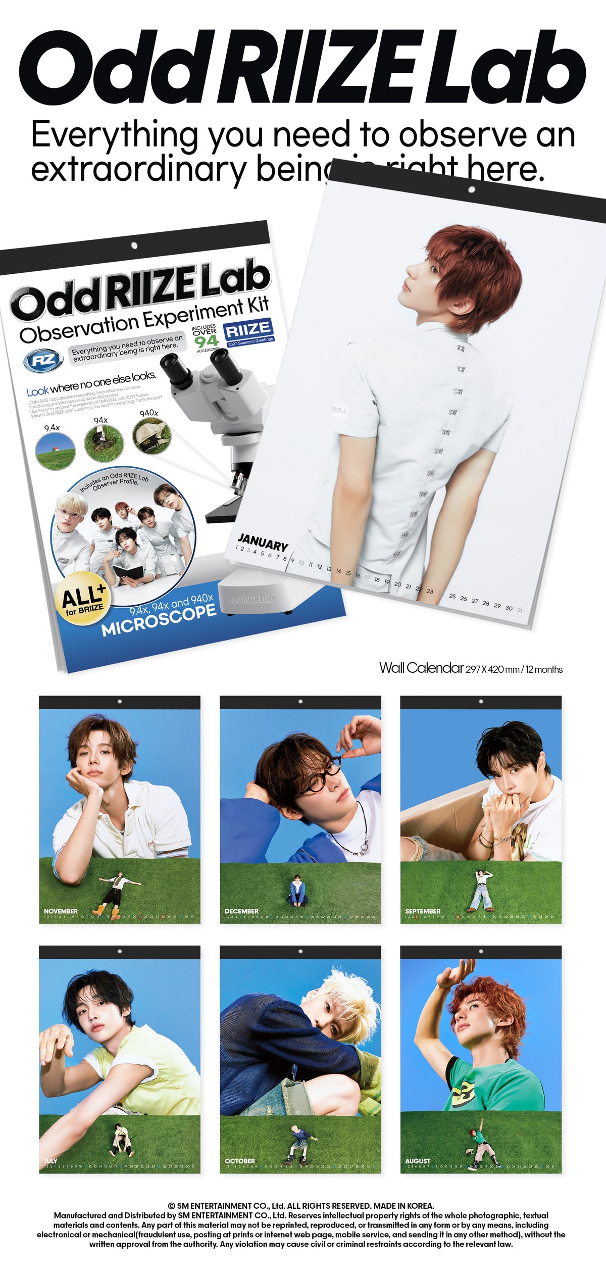 RIIZE – 2027 Season’s Greetings (Wall Calendar)