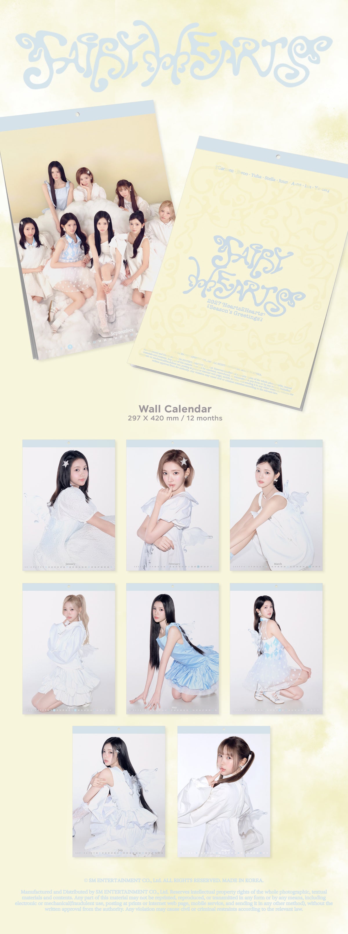 Hearts2Hearts – 2027 Season’s Greetings (Wall Calendar)