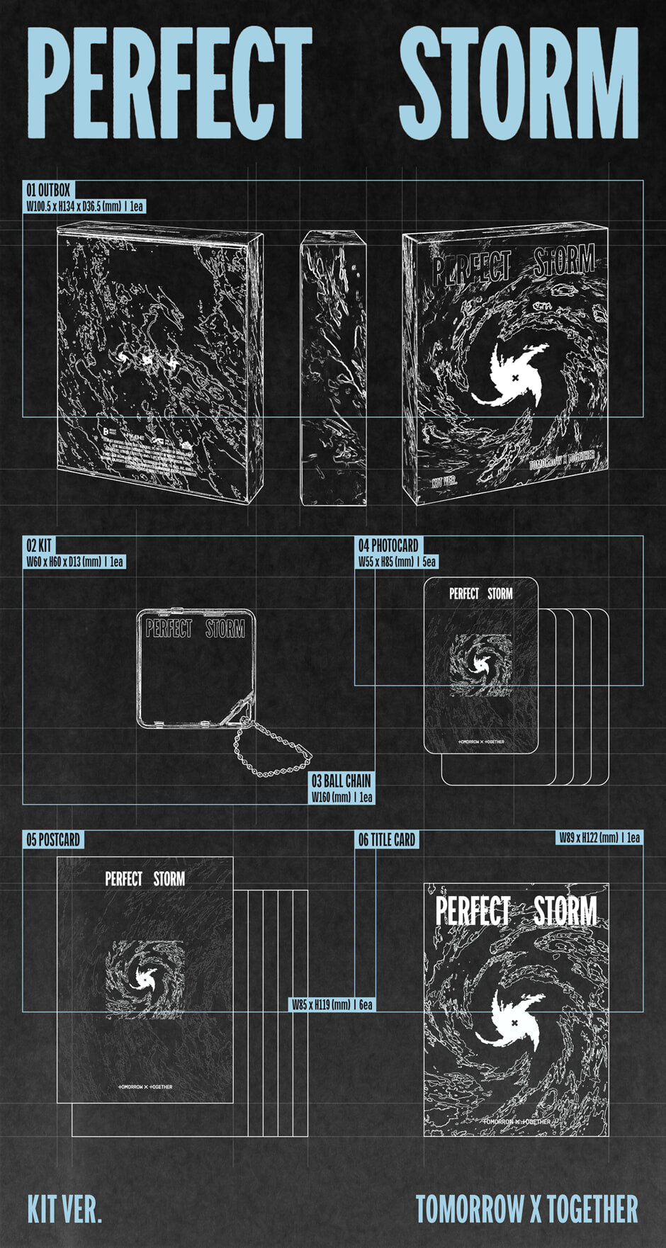 TXT – 9th Mini Album ‘PERFECT STORM’ (KiT Ver.)