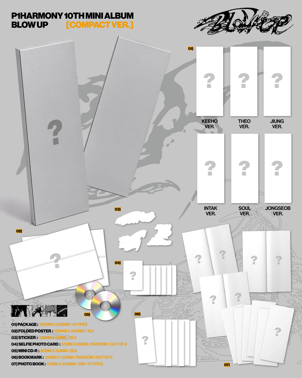 P1Harmony – 10th Mini Album [BLOW UP] (Compact Ver.) (Random)