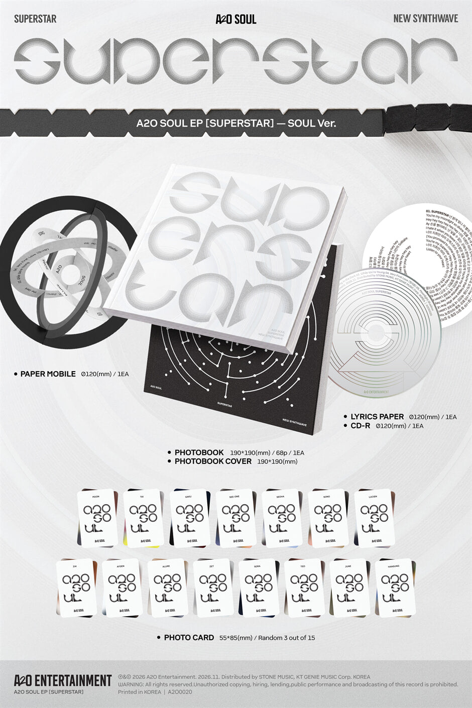 A2O SOUL – EP [SUPERSTAR] (Random)