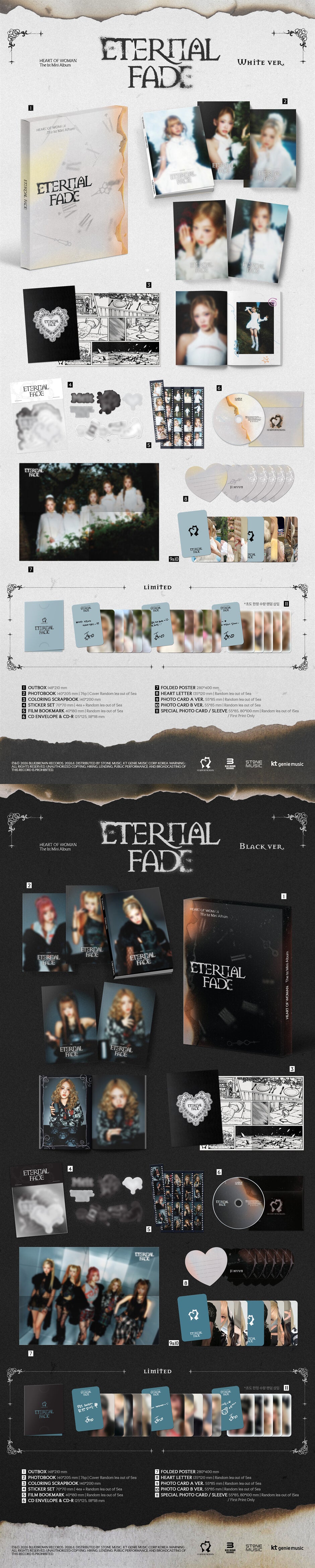 HEART OF WOMAN – The 1st Mini Album [ETERNAL FADE]