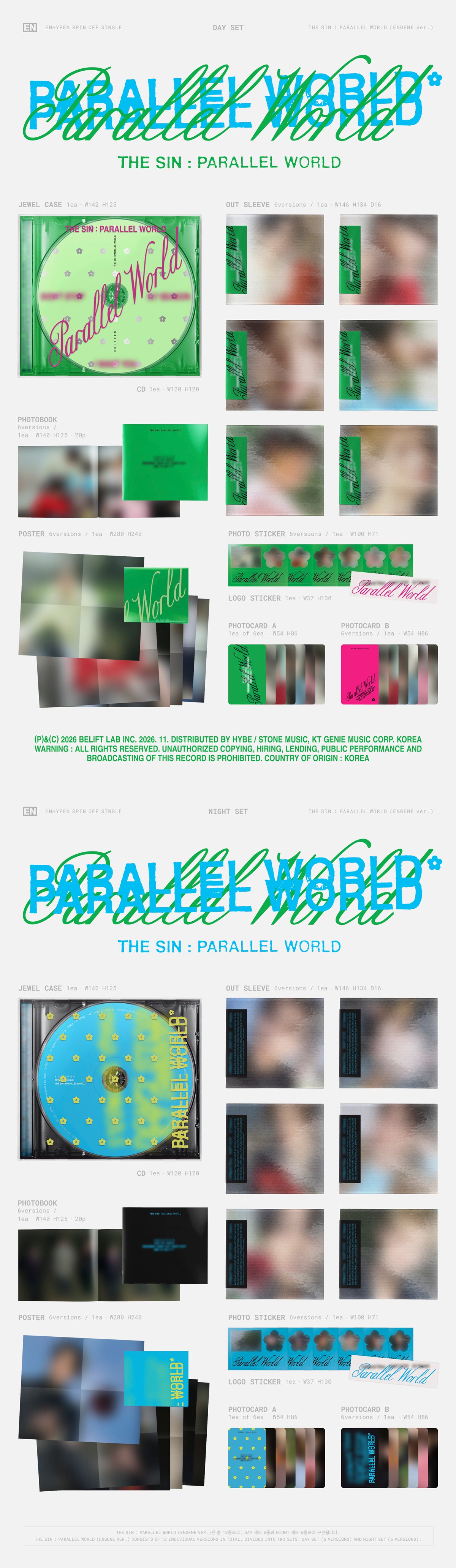 ENHYPEN – THE SIN : PARALLEL WORLD (ENGENE Ver.) (Random) + Weverse Gift