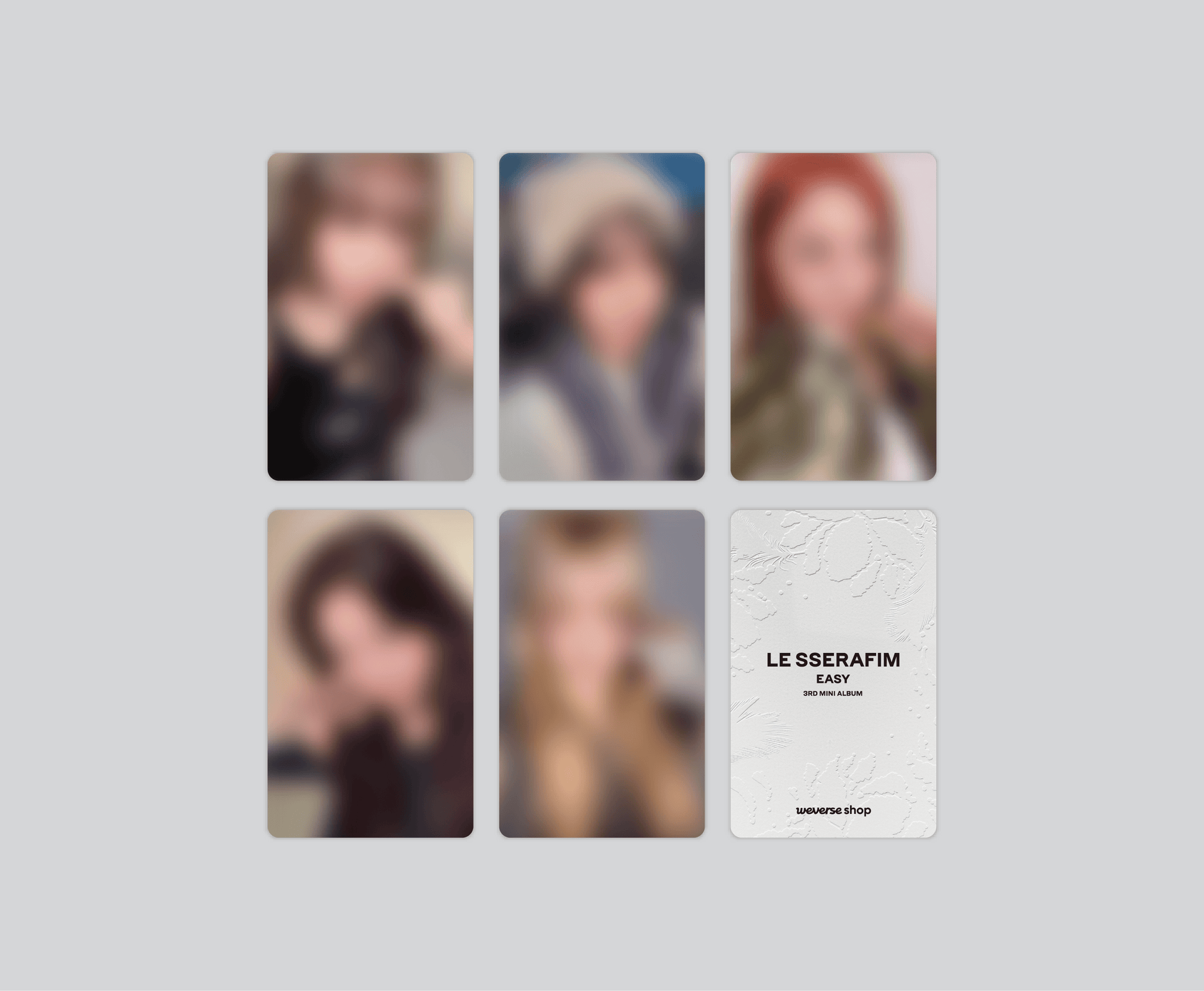 LE SSERAFIM Mini Album Vol. 3 – EASY Weverse Fansign Benefit Photocard - KKANG
