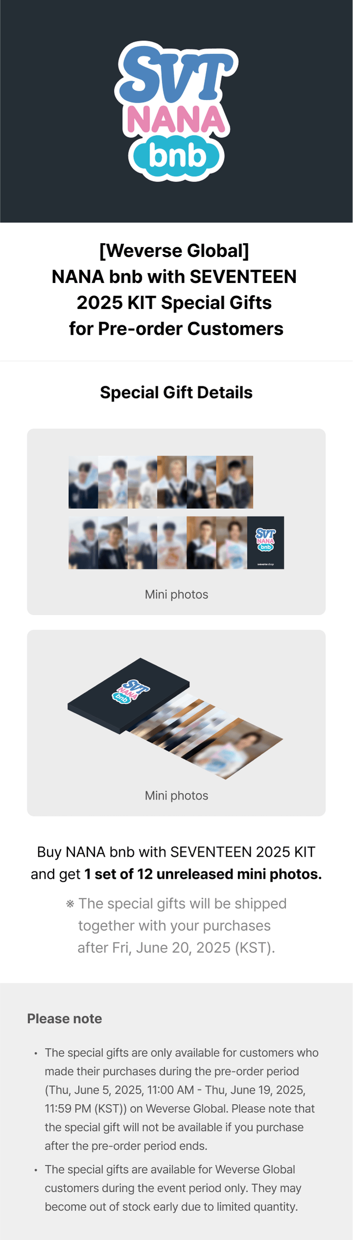 SEVENTEEN – NANA bnb with SEVENTEEN 2025 KIT